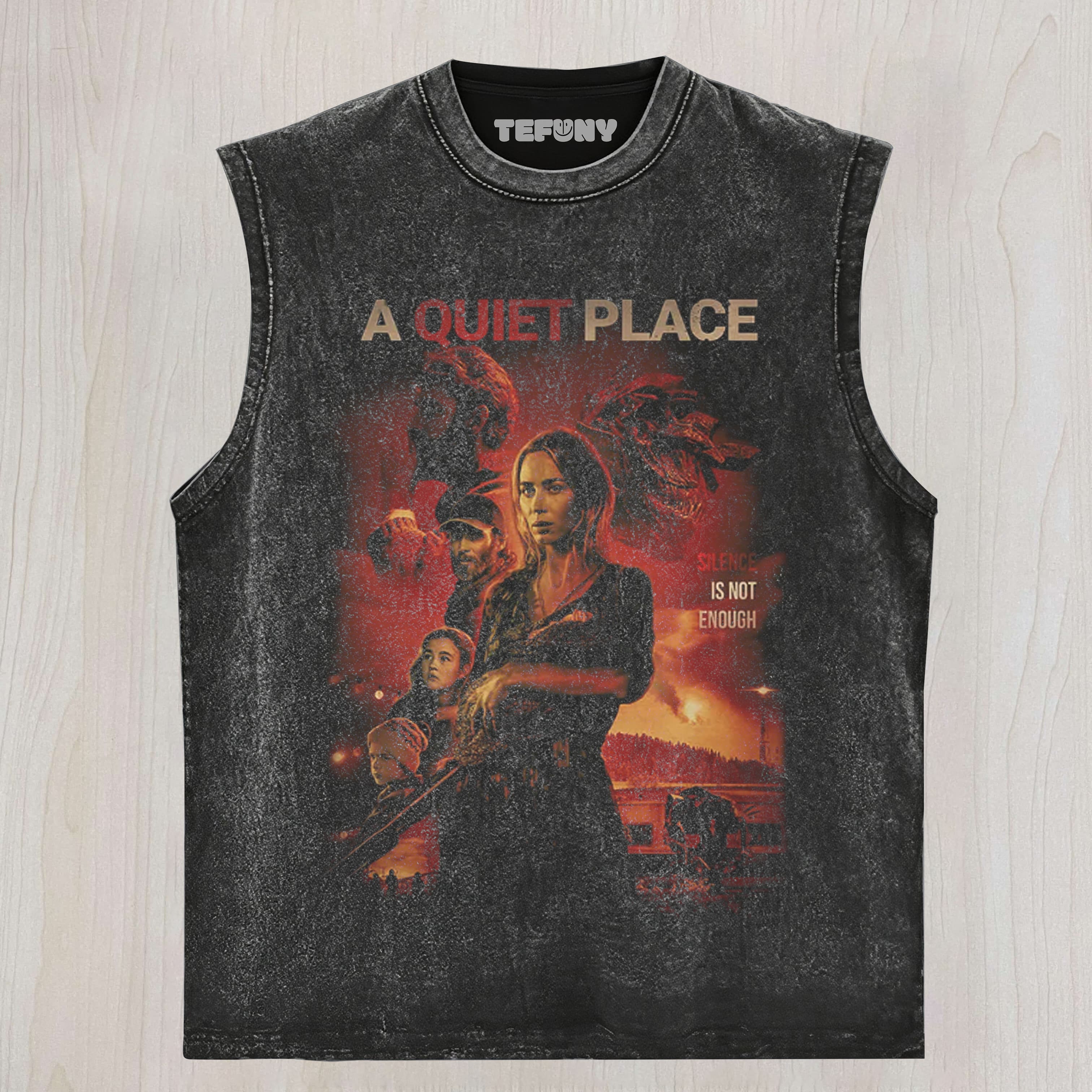 A QUIET PLACE NOT ENOUGH UNISEX TEE, TANK TOP, LAYERED LS, SWEATSHIRT & HOODIE