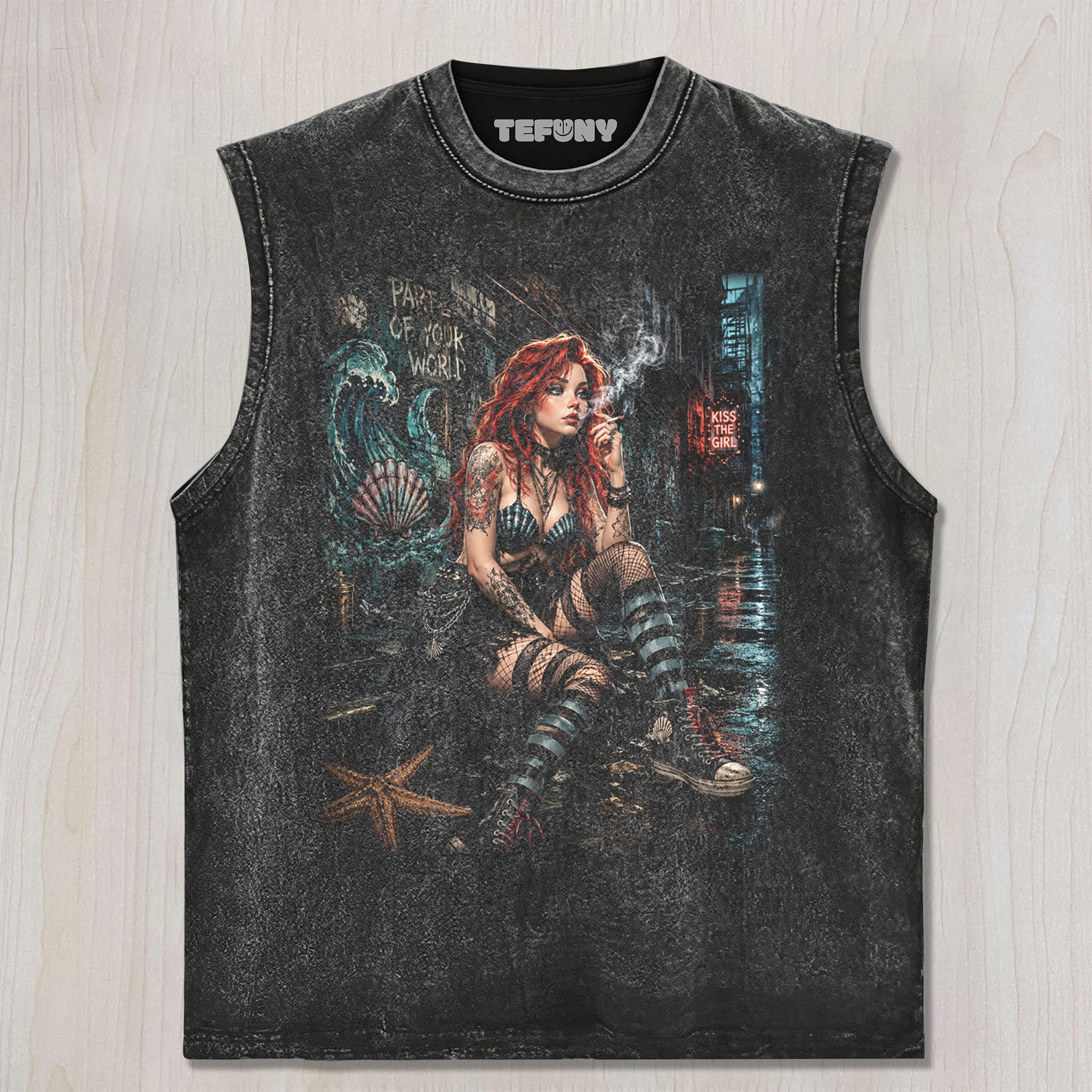 ARIEL EMO UNISEX TEE, TANK TOP, LAYERED LS, SWEATSHIRT & HOODIE