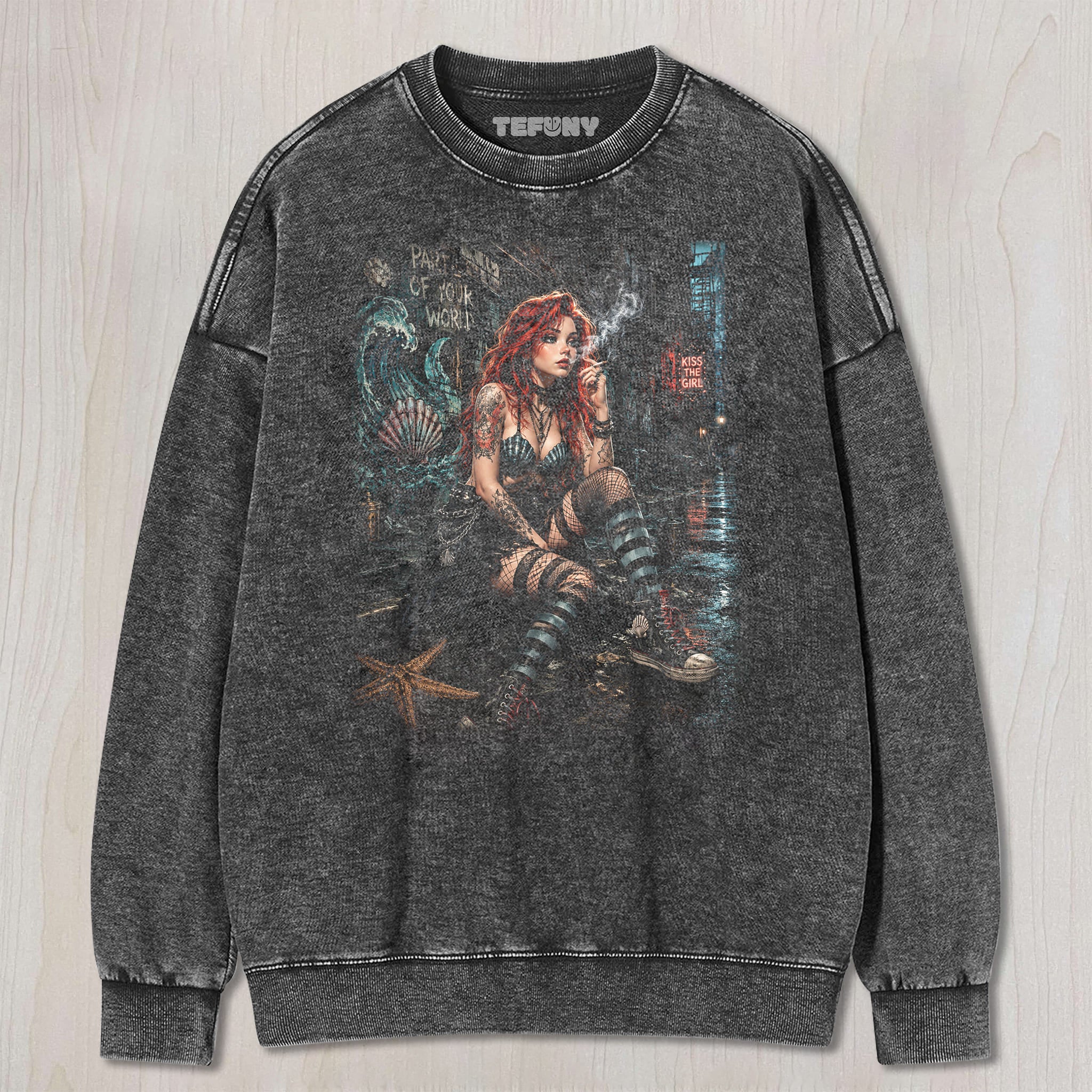 ARIEL EMO UNISEX TEE, TANK TOP, LAYERED LS, SWEATSHIRT & HOODIE