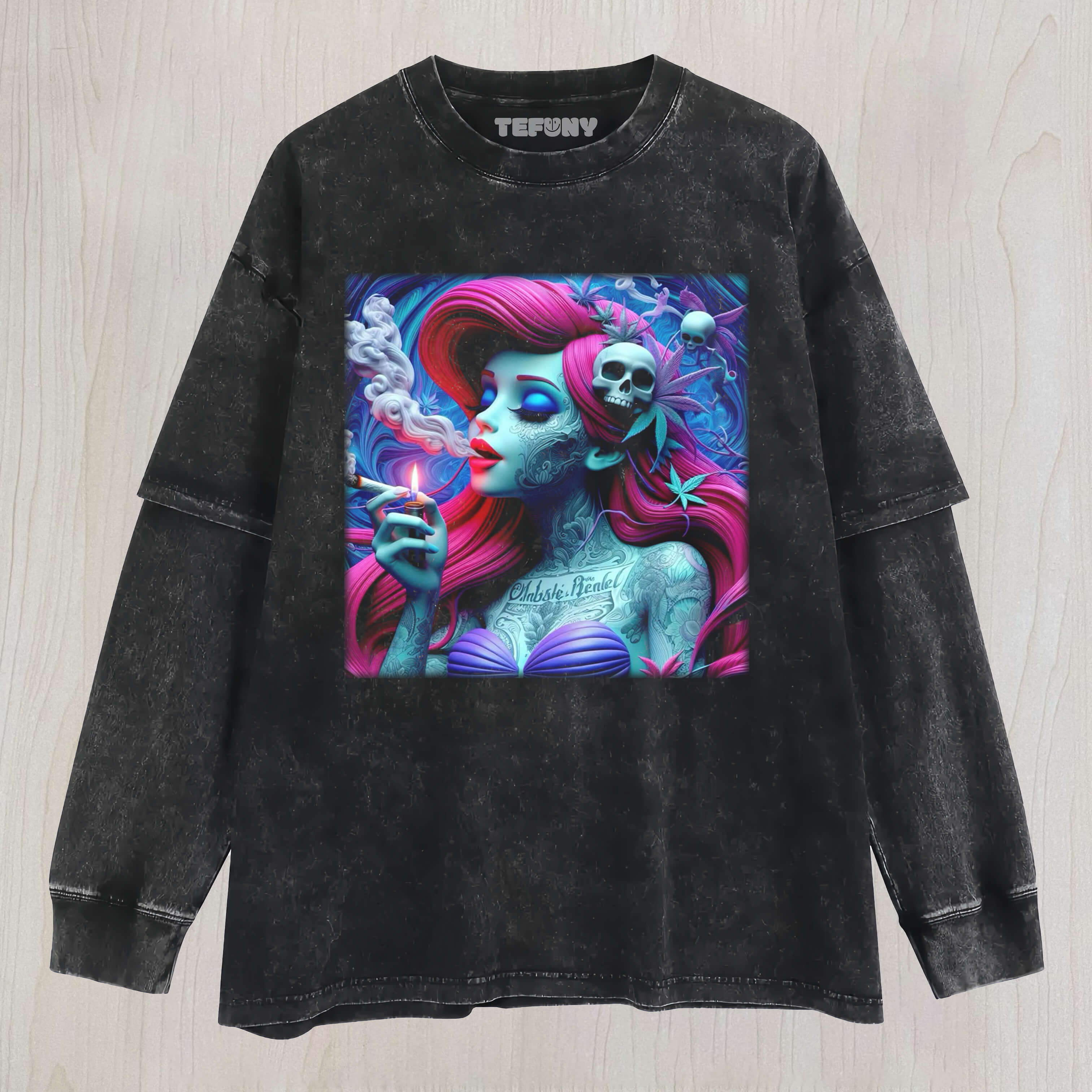 ARIEL TATTOO V1  LAYERED LONG SLEEVE