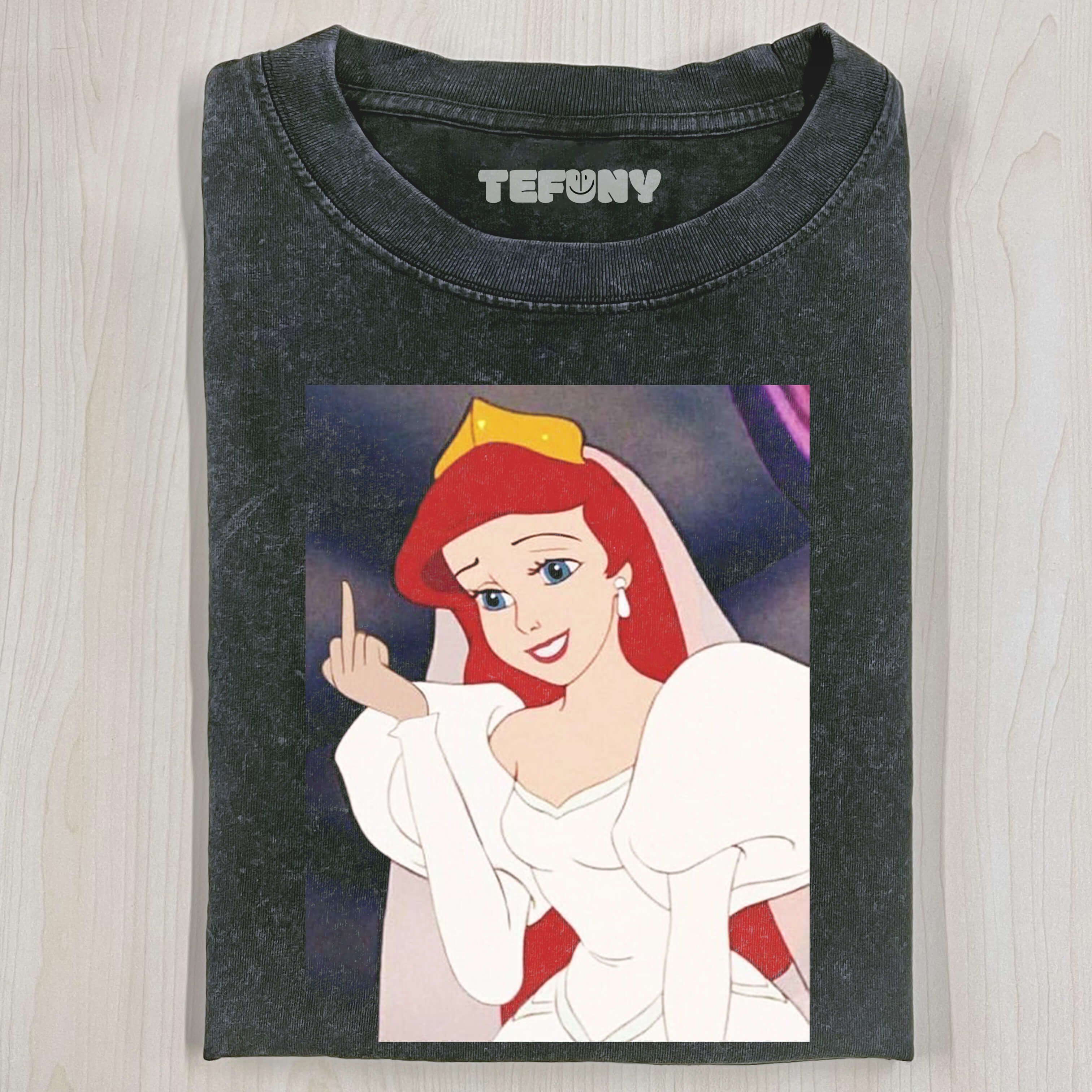 ARIEL GIVES THE MIDDLE FINGER T-SHIRT