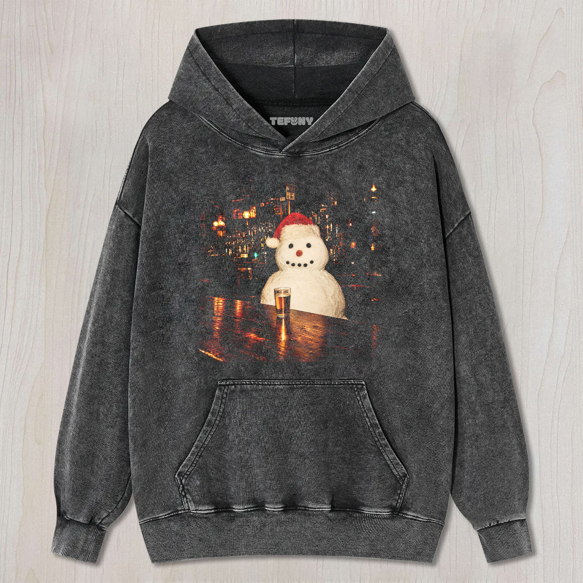 A SNOWMAN DRINKING UNISEX TEE, TANK TOP, LAYERED LS, SWEATSHIRT & HOODIE