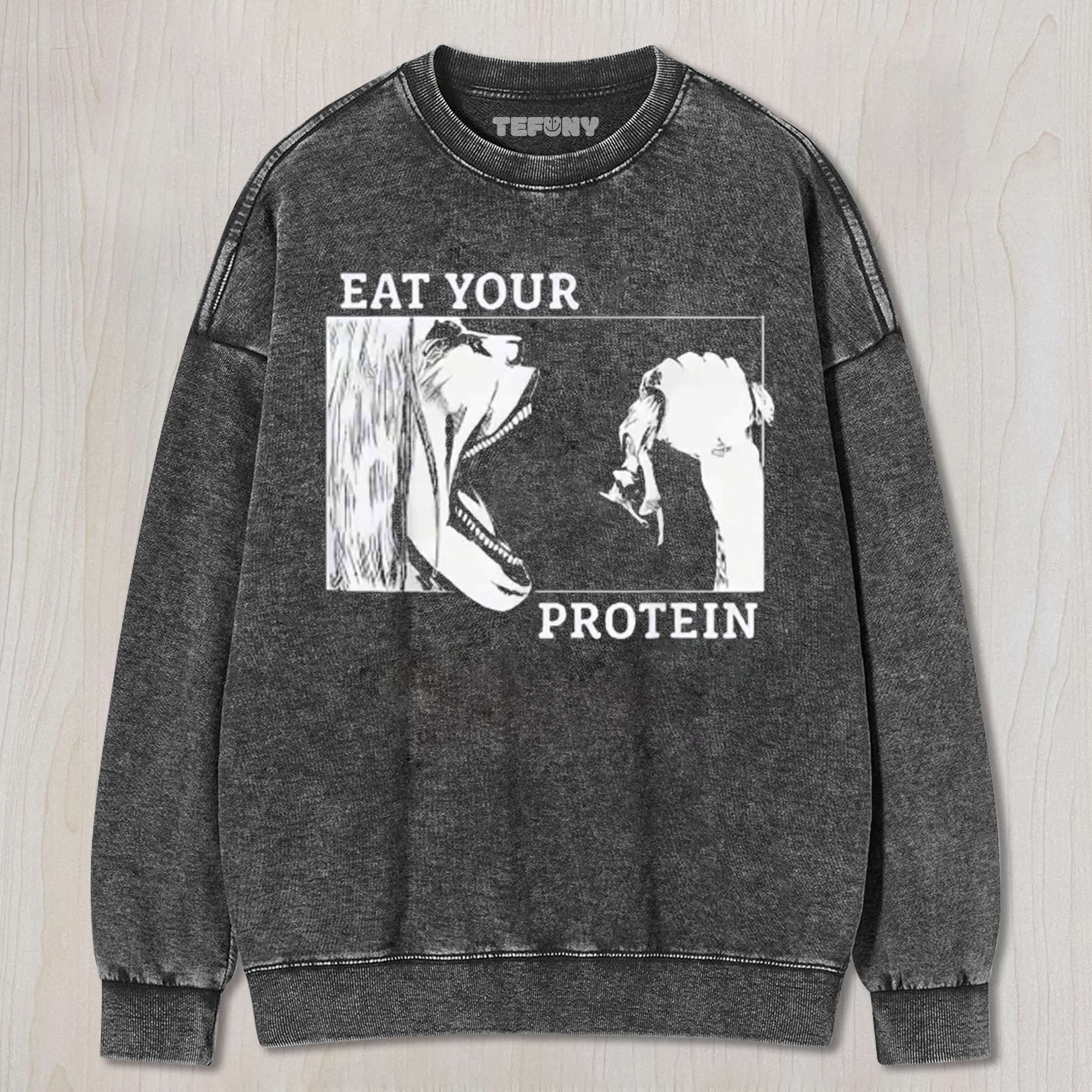ATTACK ON TITAN EAT YOUR PROTEIN TEE & SWEAT & HOOD