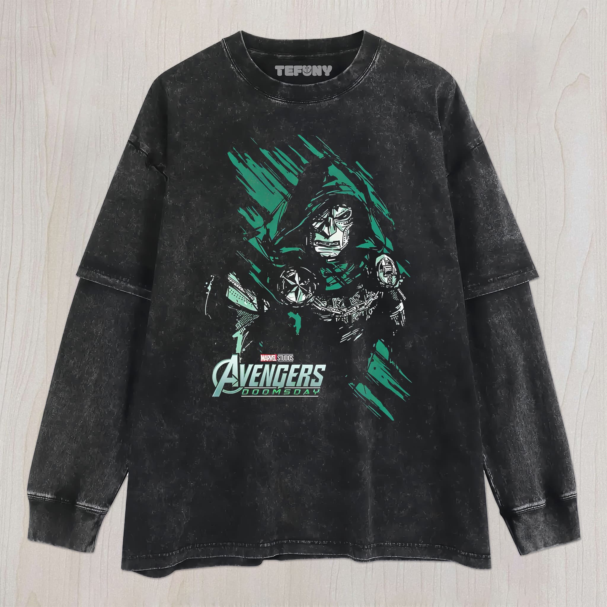 AVENGERS DOOM UNISEX TEE, TANK TOP, LAYERED LS, SWEATSHIRT & HOODIE