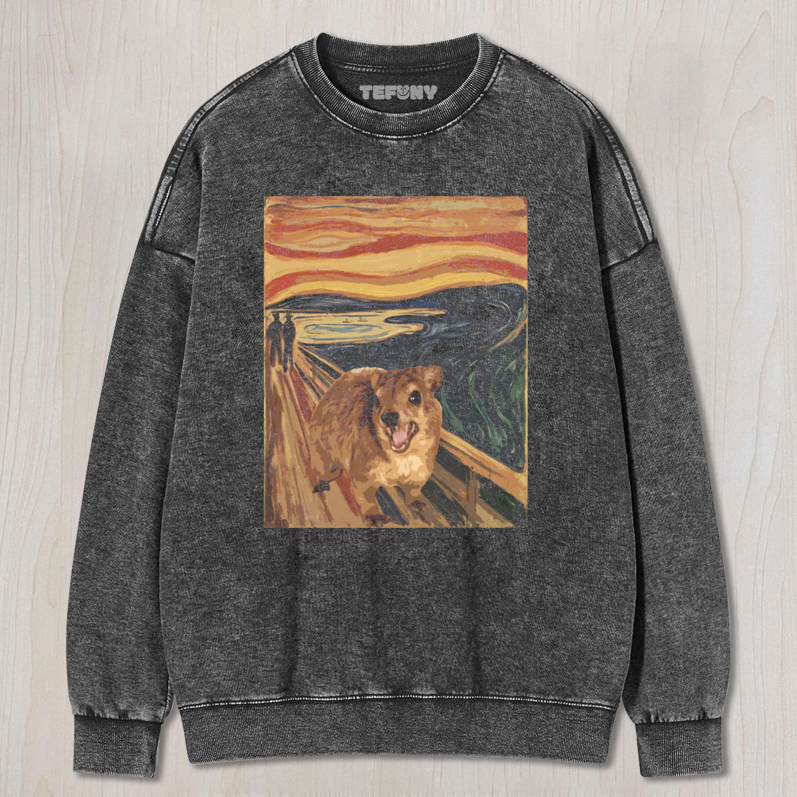 AWAWA HYRAX SCREAM MEME TEE & SWEAT & HOOD