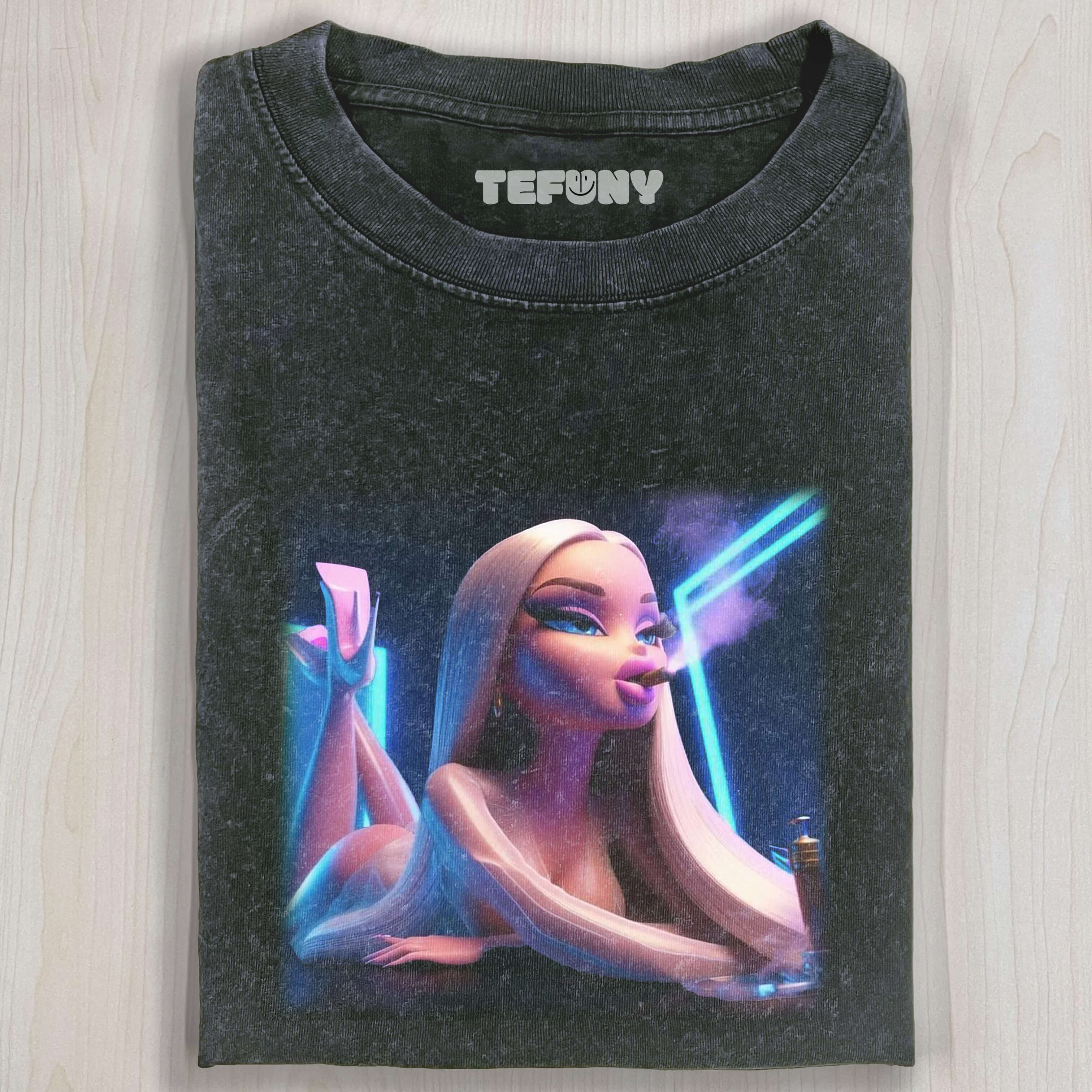 B-SMOKING DOLL V1 T-SHIRT