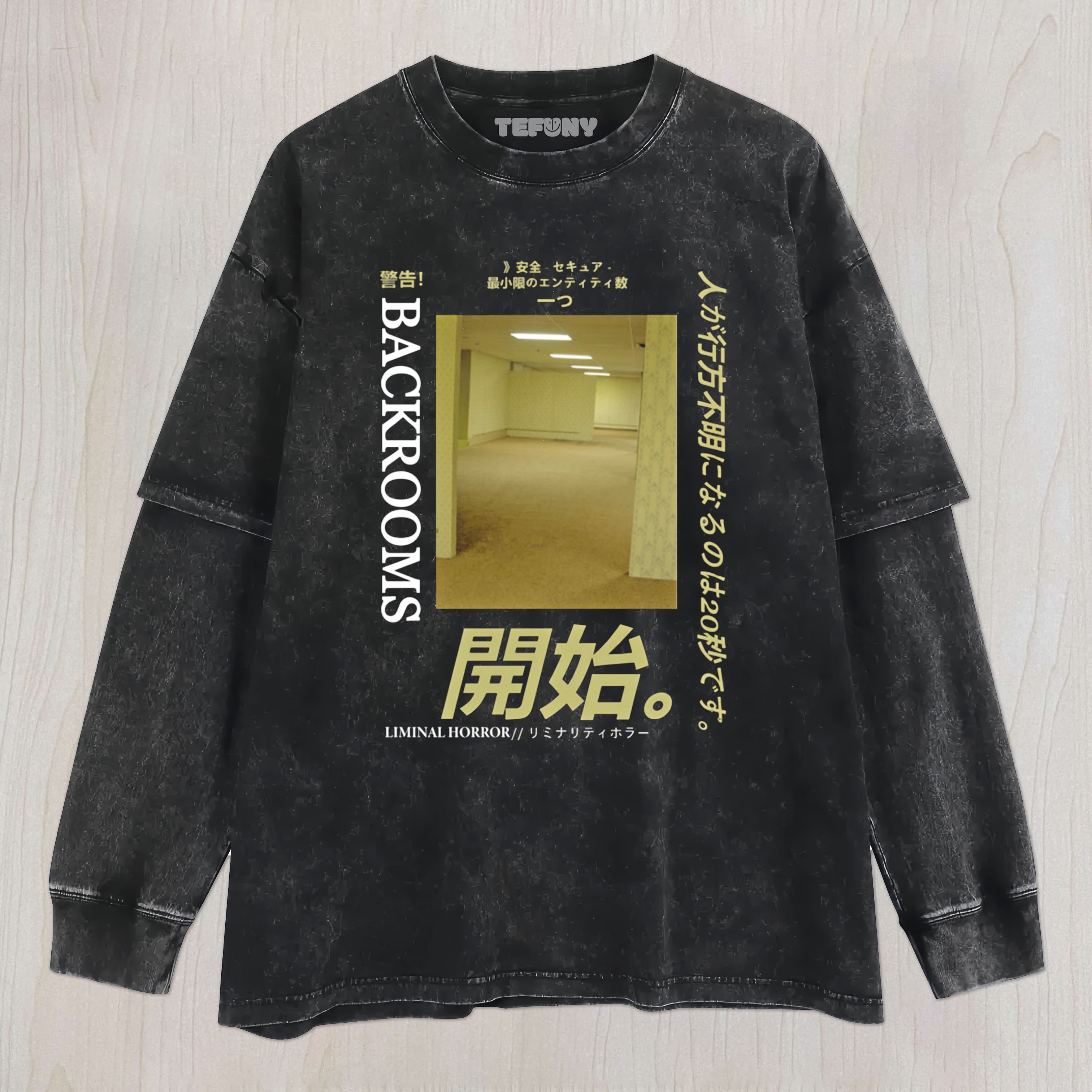 BACKROOMS V8 UNISEX TEE, TANK TOP, LAYERED LS, SWEATSHIRT & HOODIE