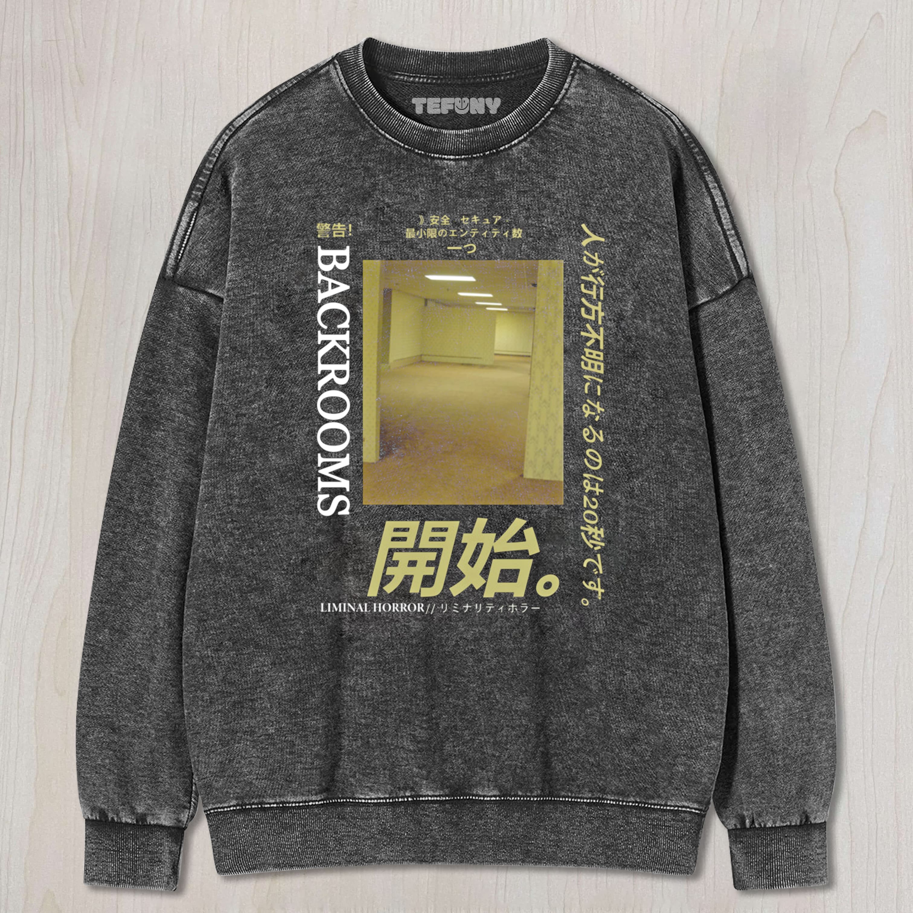BACKROOMS V8 UNISEX TEE, TANK TOP, LAYERED LS, SWEATSHIRT & HOODIE