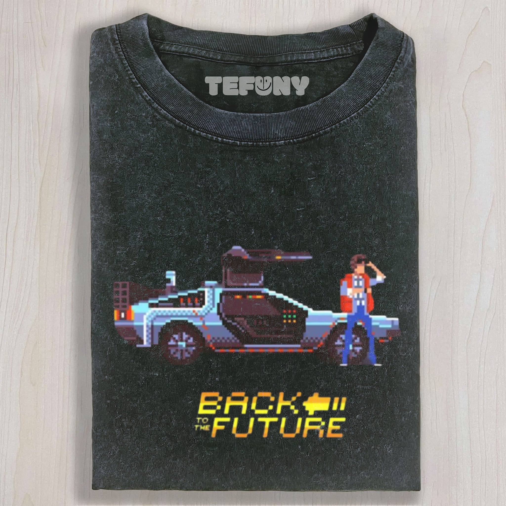 BACK TO THE FUTURE PIXEL UNISEX TEE, TANK TOP, LAYERED LS, SWEATSHIRT & HOODIE