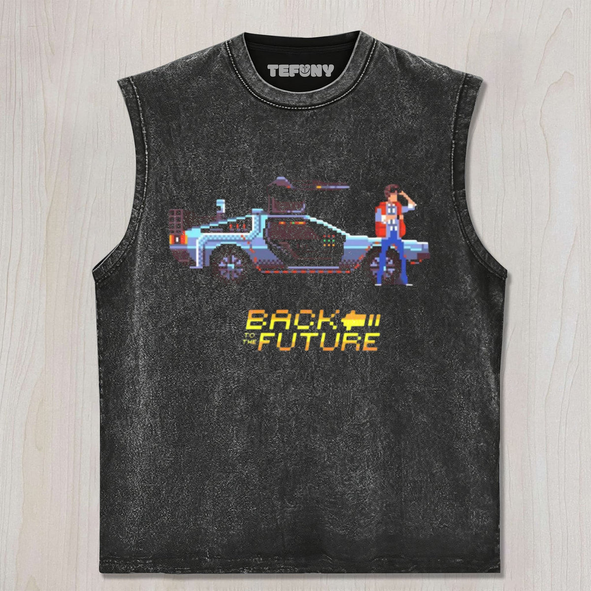 BACK TO THE FUTURE PIXEL UNISEX TEE, TANK TOP, LAYERED LS, SWEATSHIRT & HOODIE