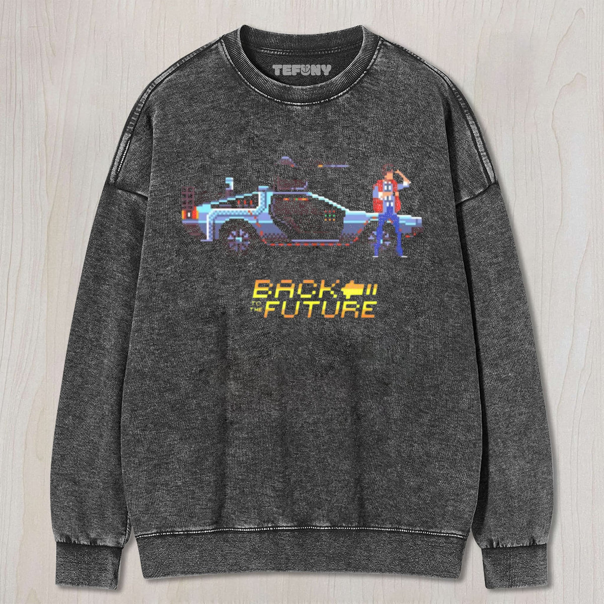 BACK TO THE FUTURE PIXEL UNISEX TEE, TANK TOP, LAYERED LS, SWEATSHIRT & HOODIE