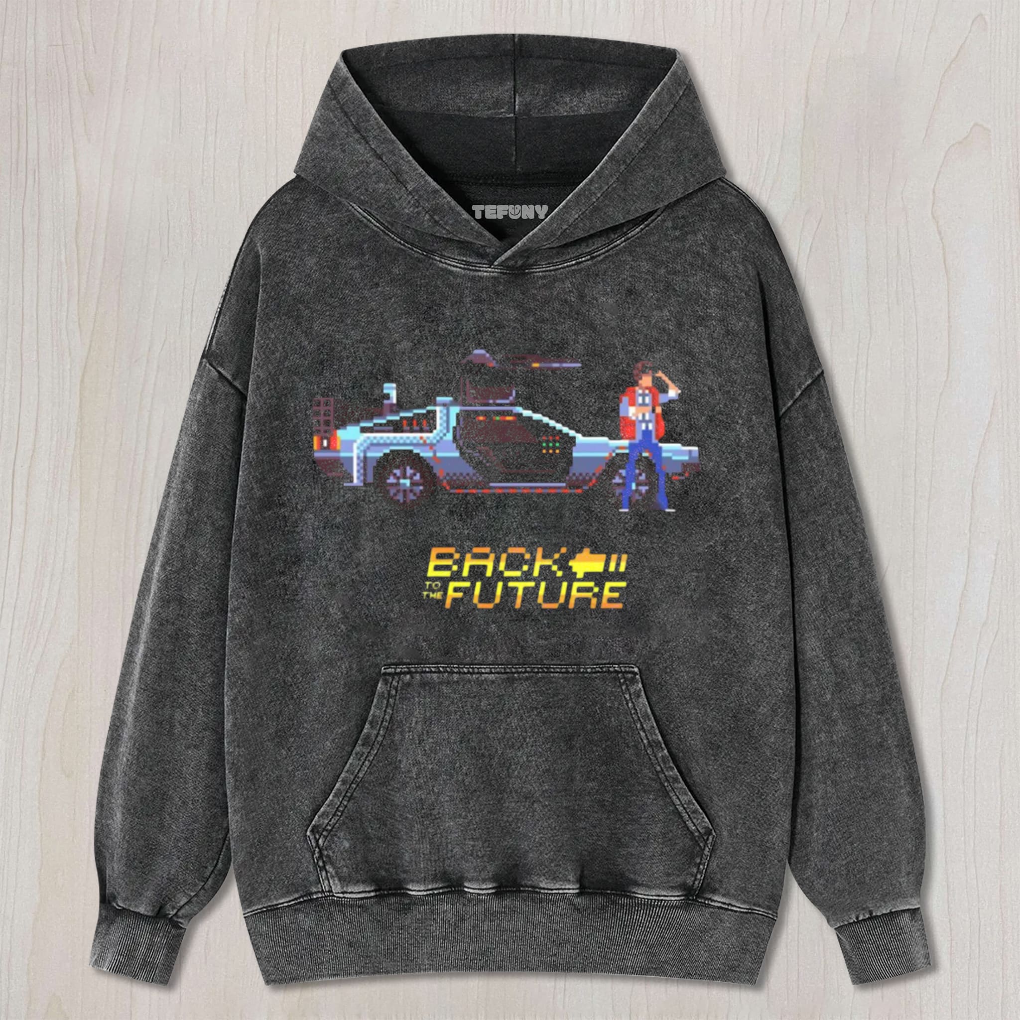 BACK TO THE FUTURE PIXEL UNISEX TEE, TANK TOP, LAYERED LS, SWEATSHIRT & HOODIE
