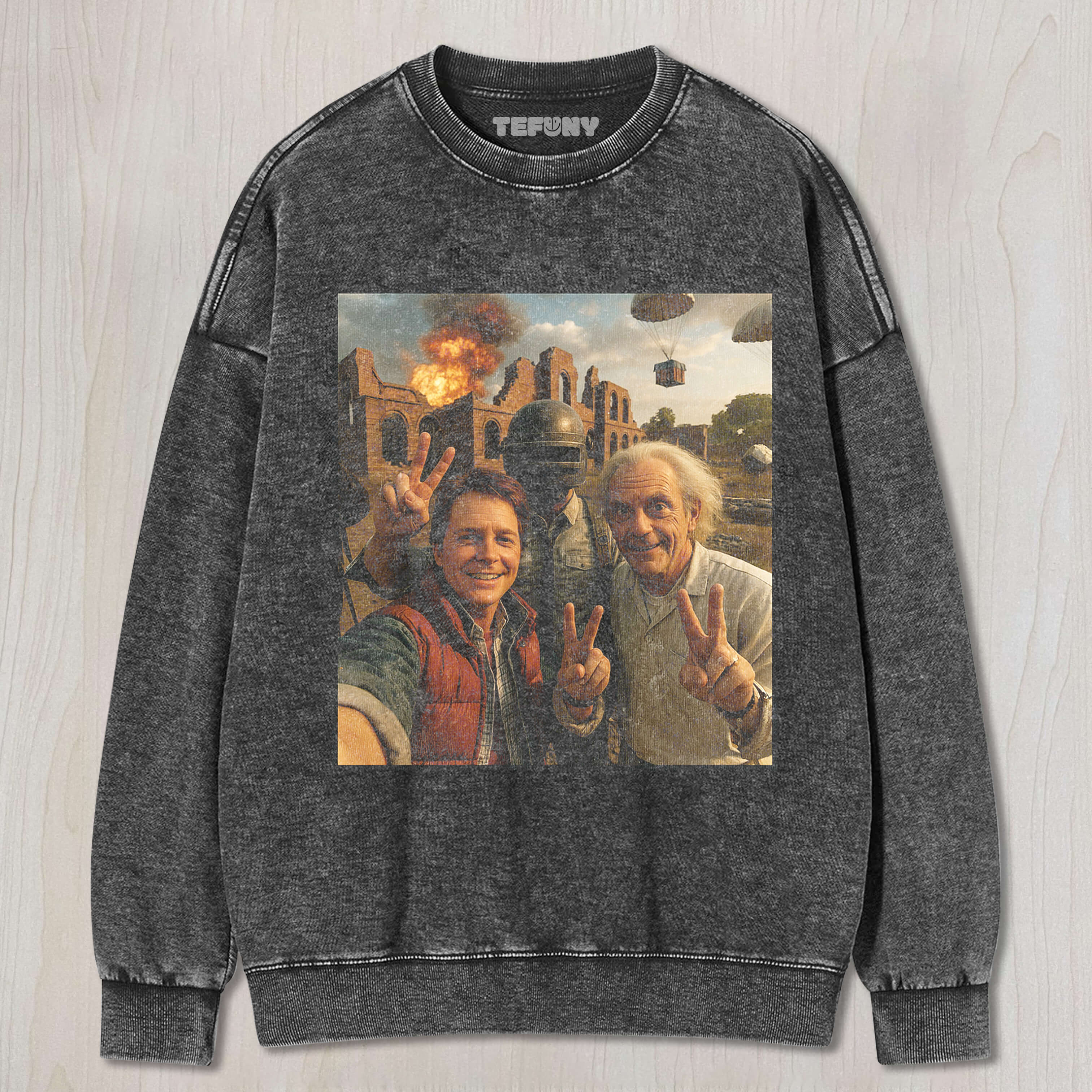 BACK TO THE FUTURE & PUBG MOBILE T-SHIRT