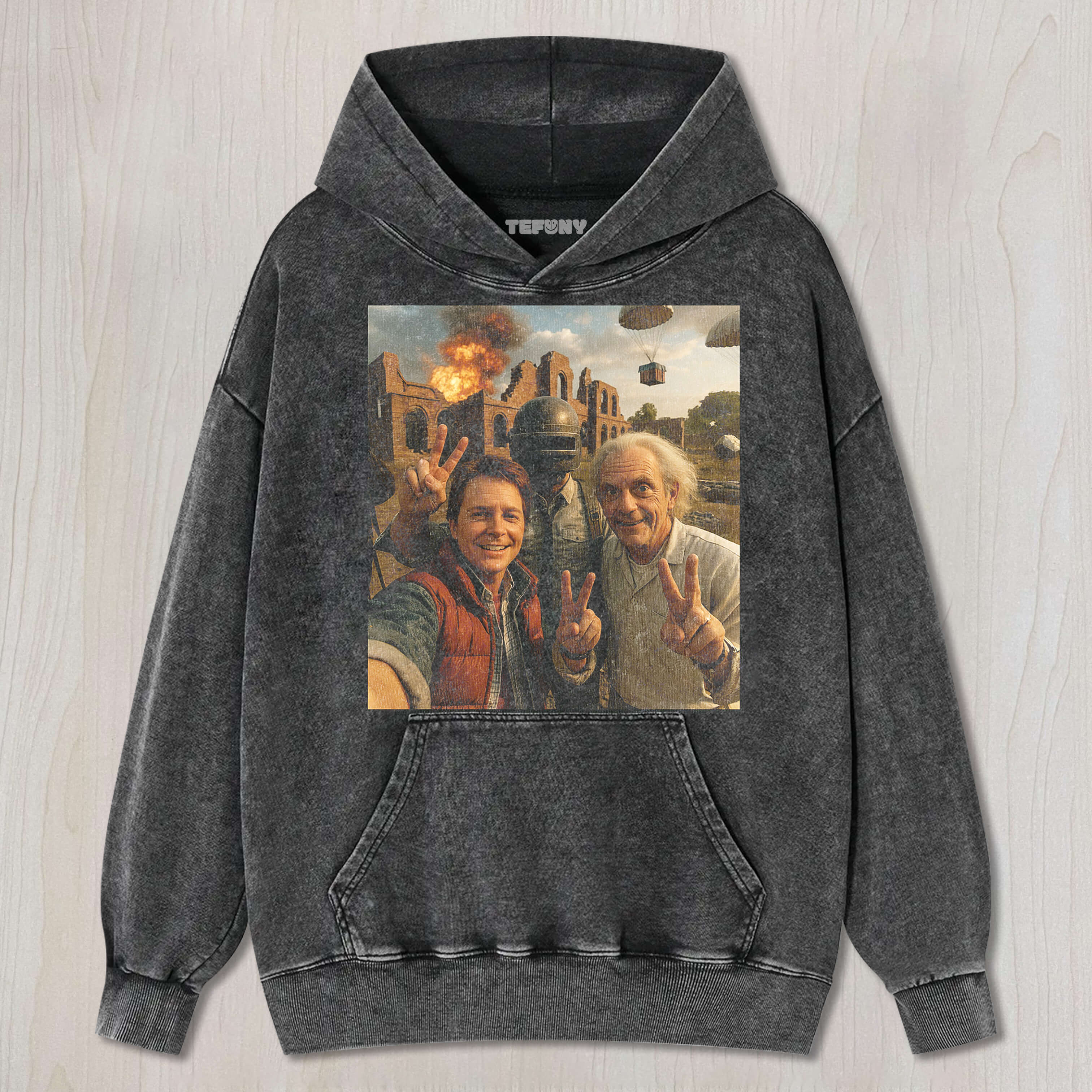 BACK TO THE FUTURE & PUBG MOBILE T-SHIRT