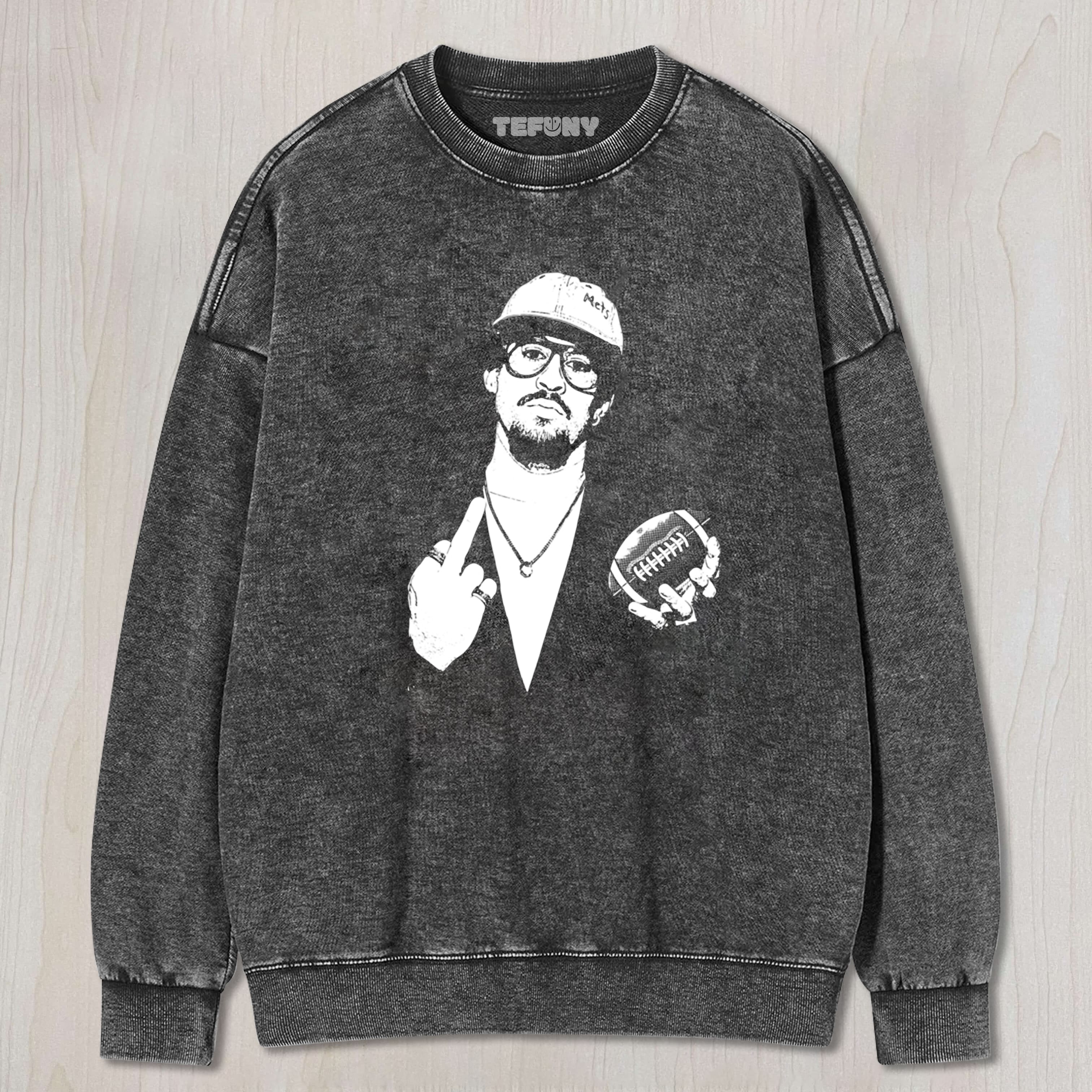 BAD BUNNY MIDDLE FINGER SUPER BOWL TEE & SWEAT & HOOD