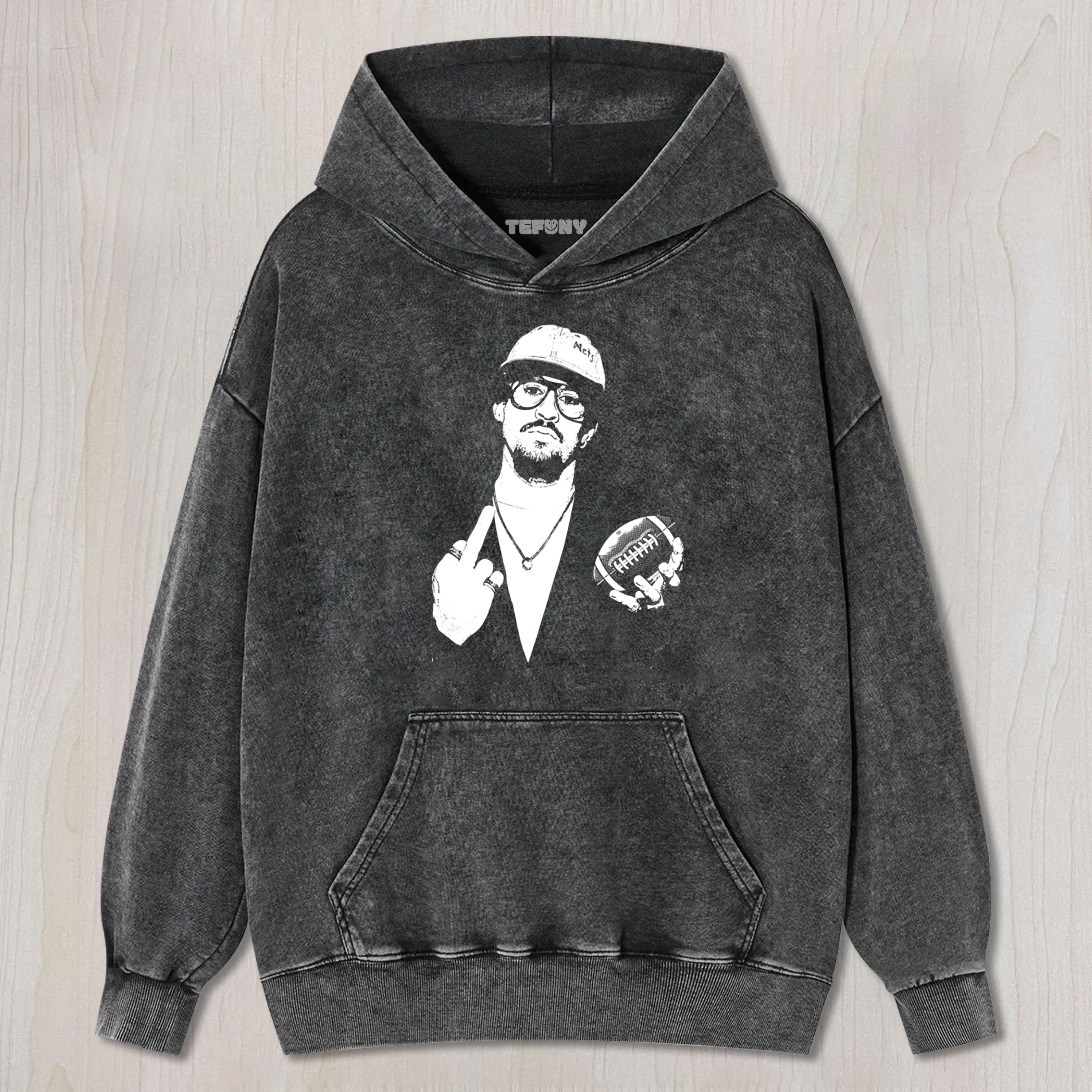 BAD BUNNY MIDDLE FINGER SUPER BOWL TEE & SWEAT & HOOD
