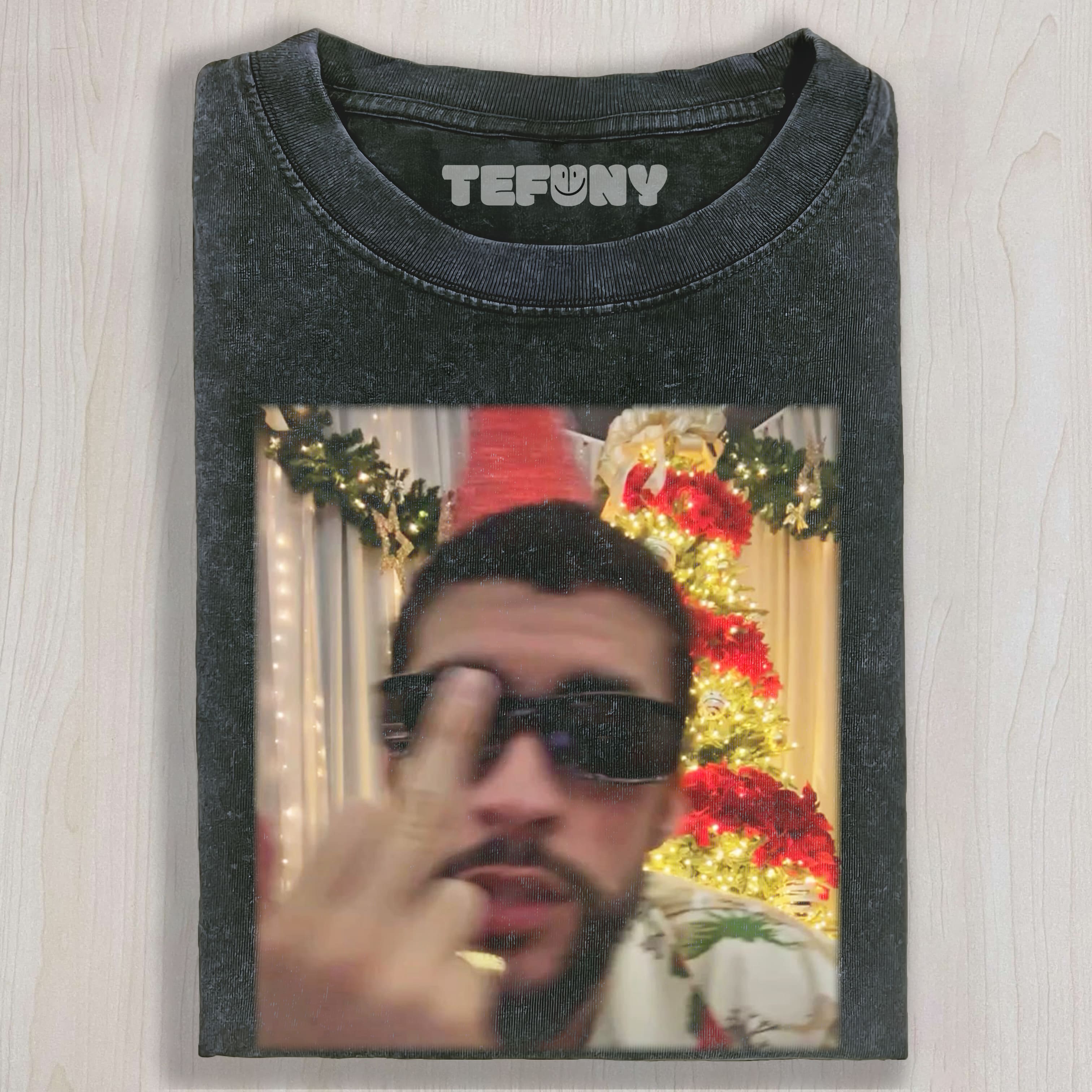 BAD BUNNY FUNNY MIDDLE FINGER TEE & SWEAT & HOOD