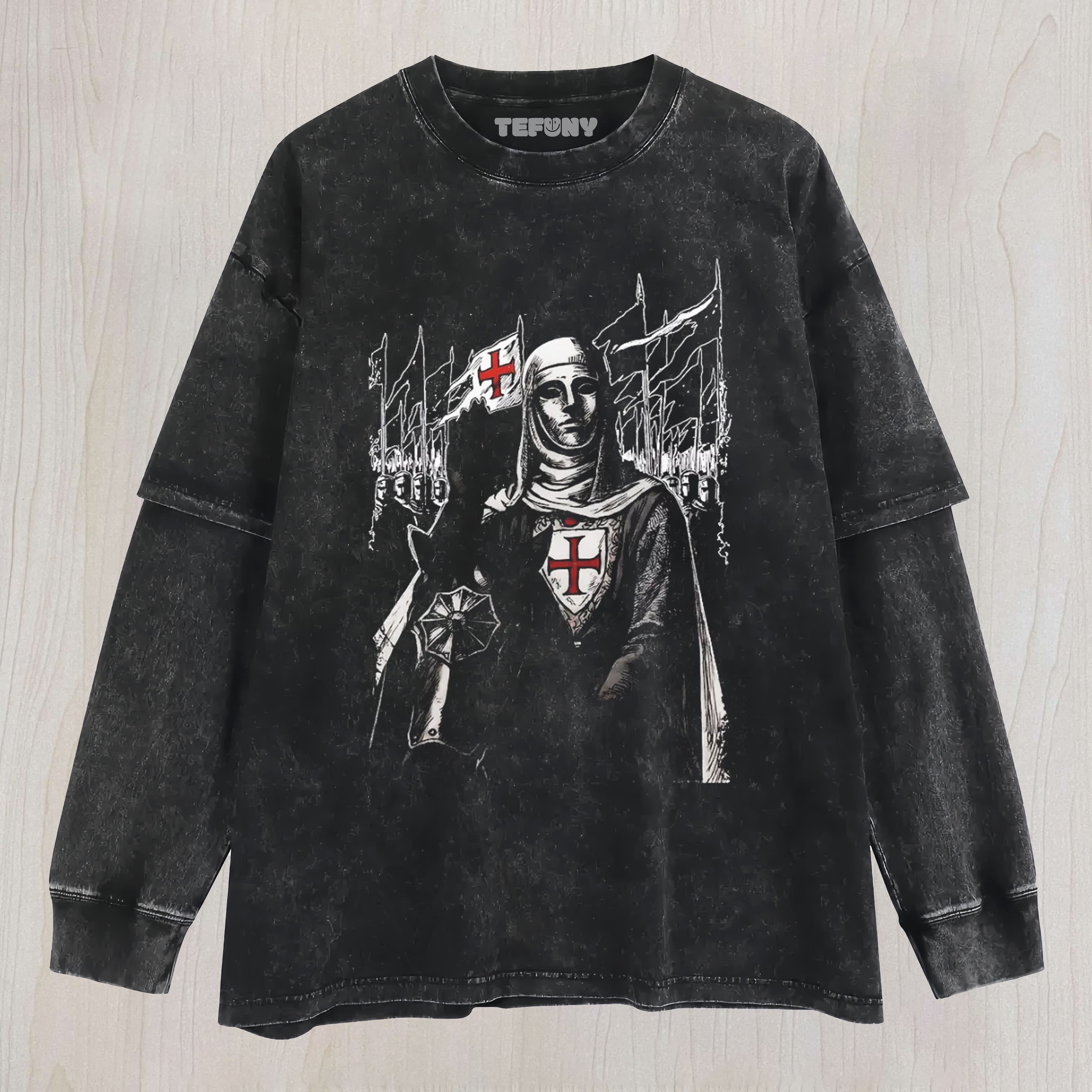 BALDWIN IV VINTAGE WASHED LAYERED LONG SLEEVE