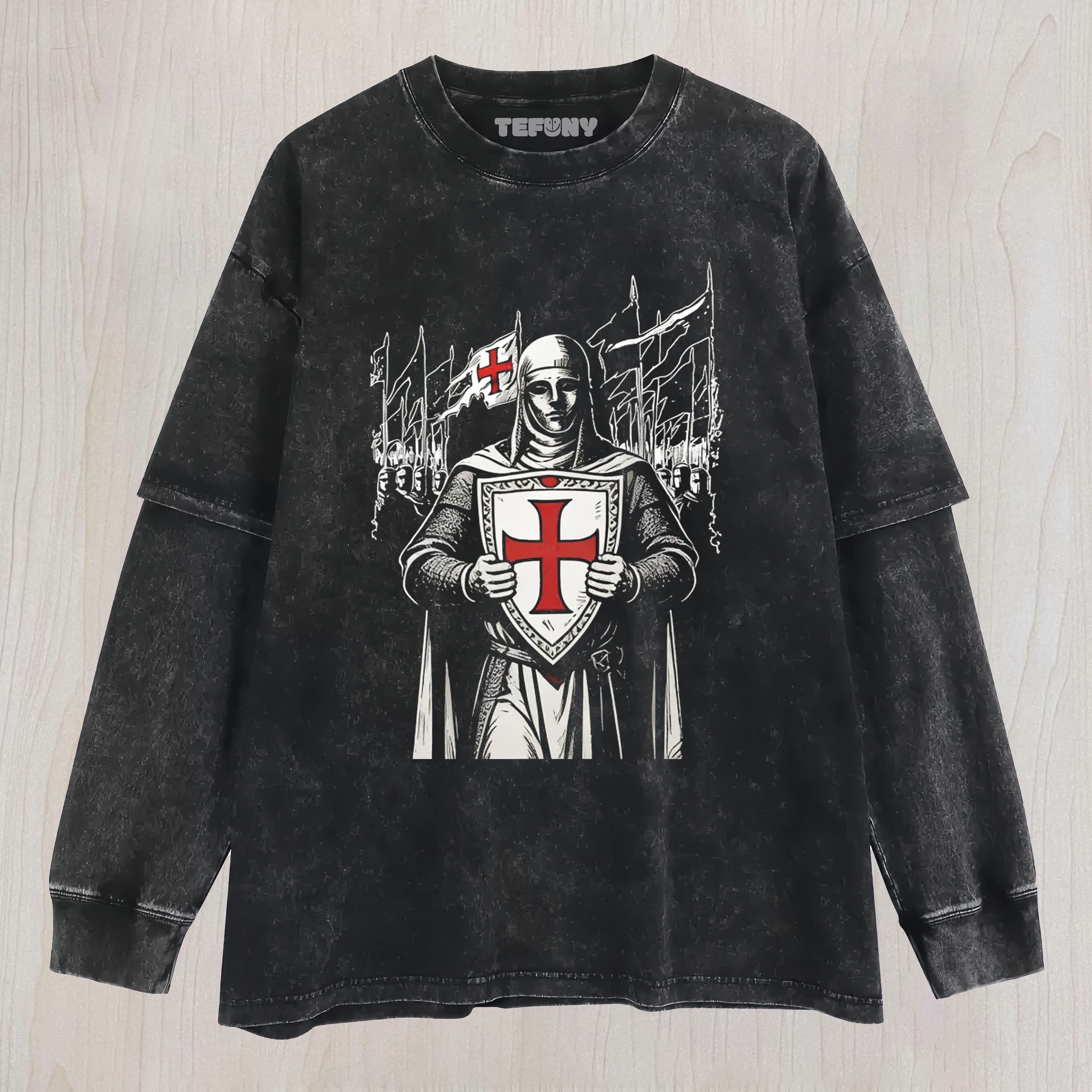 BALDWIN IV VINTAGE WASHED V1 LAYERED LONG SLEEVE