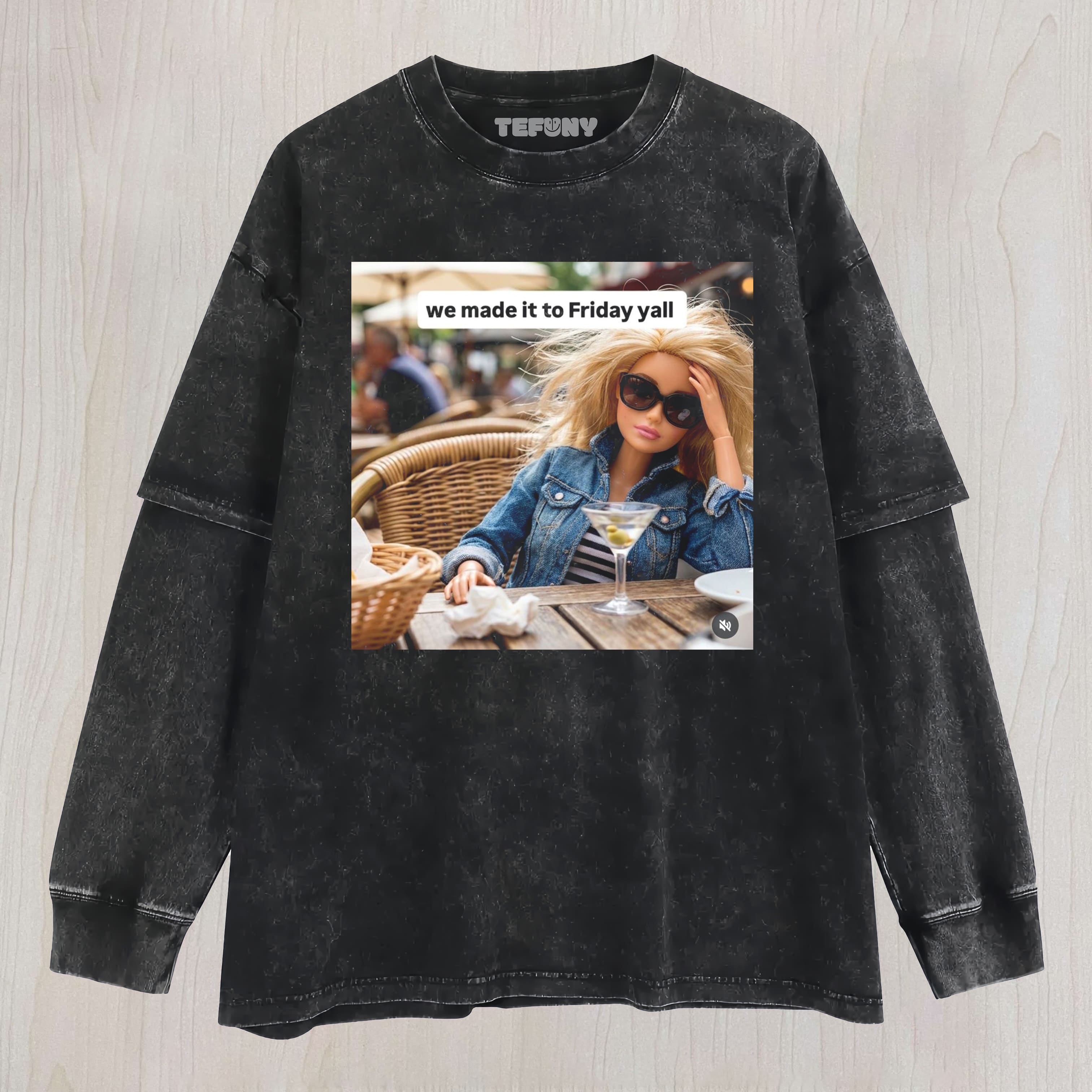 BARBIE7 UNISEX TEE, TANK TOP, LAYERED LS, SWEATSHIRT & HOODIE
