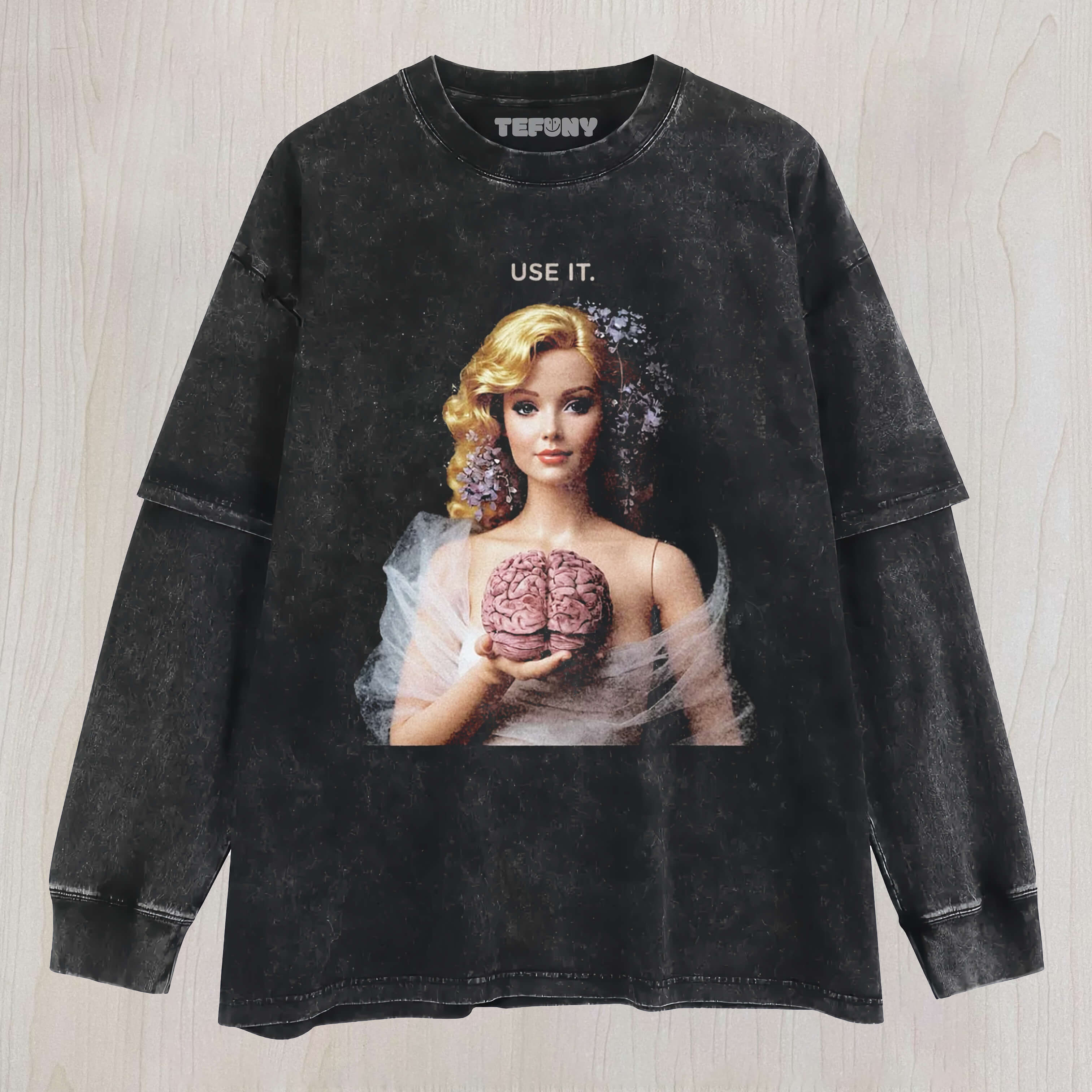 BARBIE MEME ICON LAYERED LONG SLEEVE