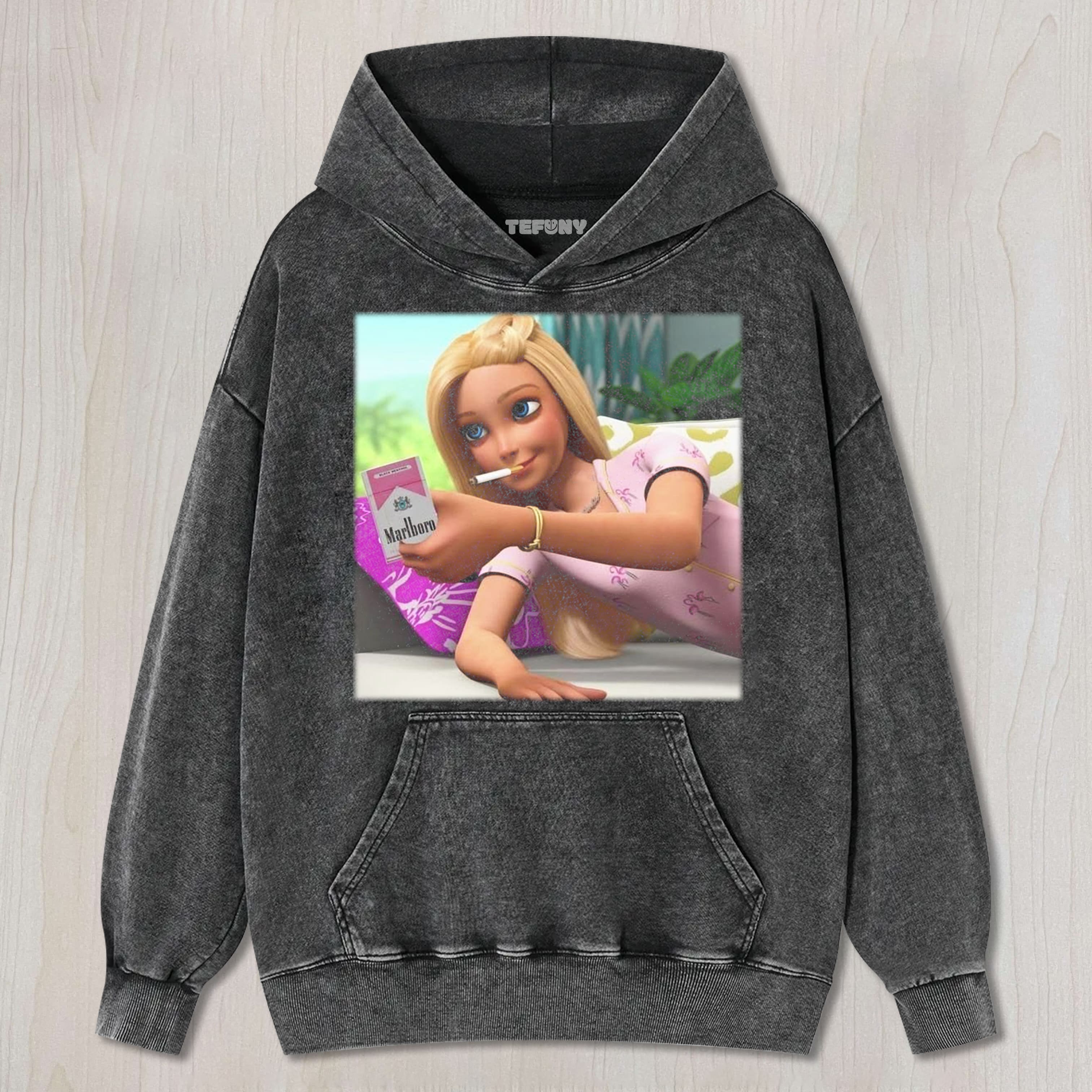 BARBIE OFFERS A CIGARETTE UNISEX TEE, TANK TOP, LAYERED LS, SWEATSHIRT & HOODIE