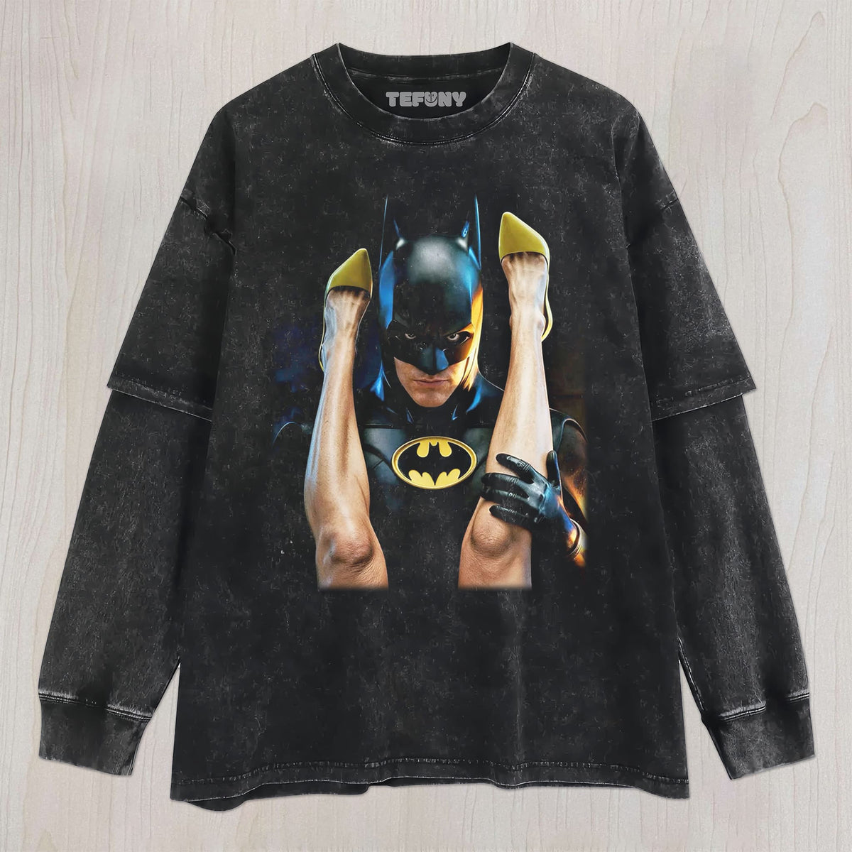 BATMAN CARRYING THE LEGS UNISEX TEE, TANK TOP, LAYERED LS, SWEATSHIRT & HOODIE
