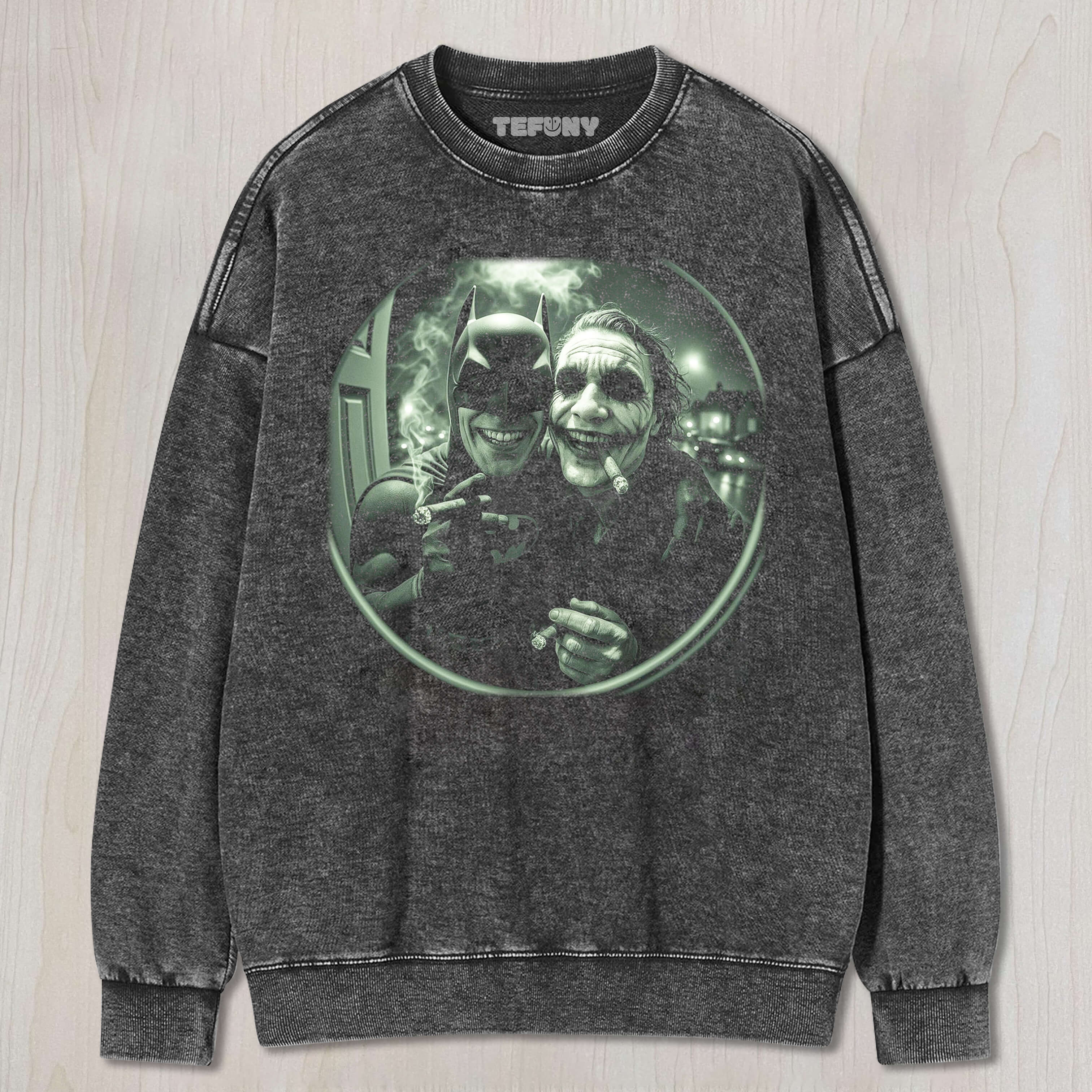 BATMAN AND THE JOKER SMOKING TEE & SWEAT & HOOD