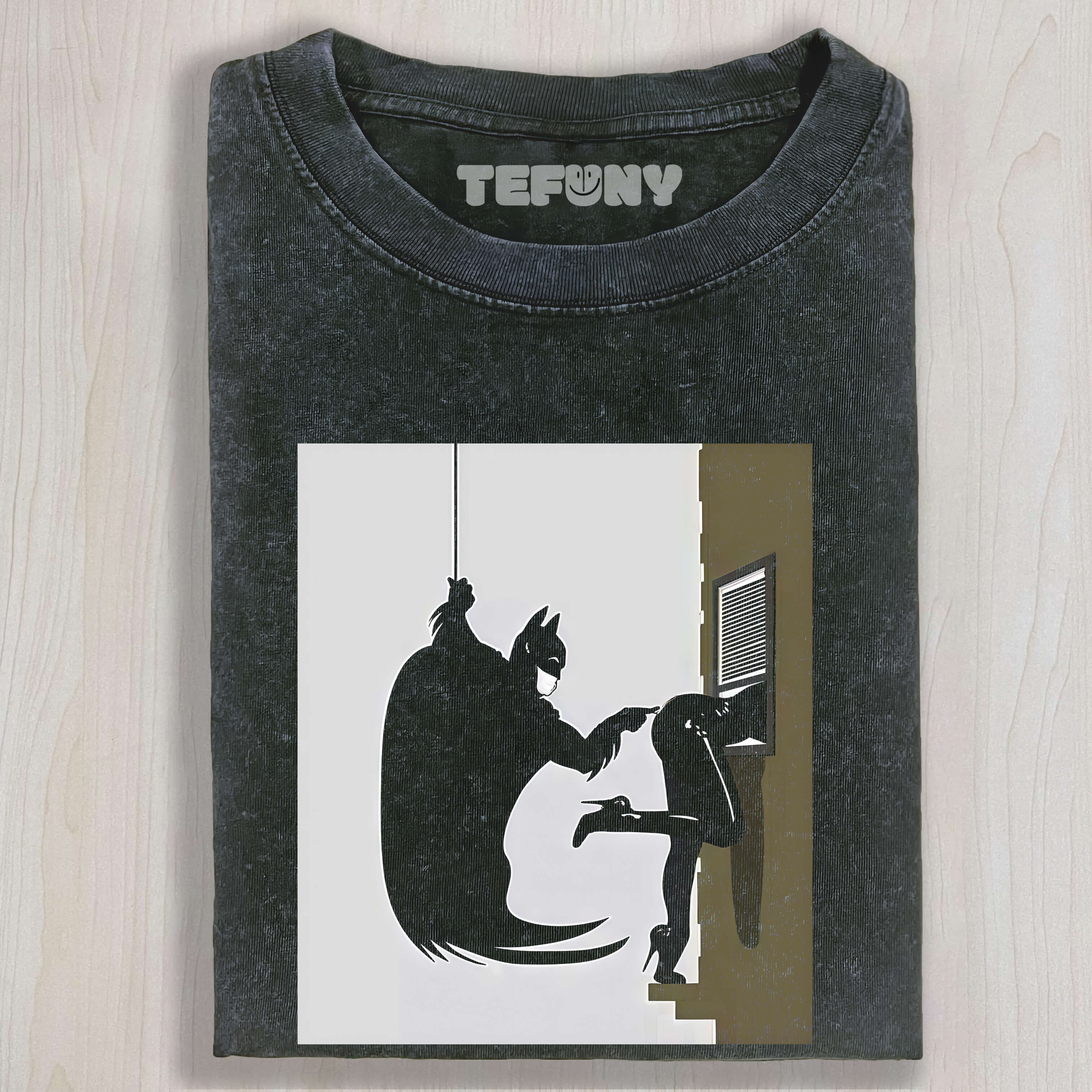 BATMAN POKES CATWOMAN T-SHIRT