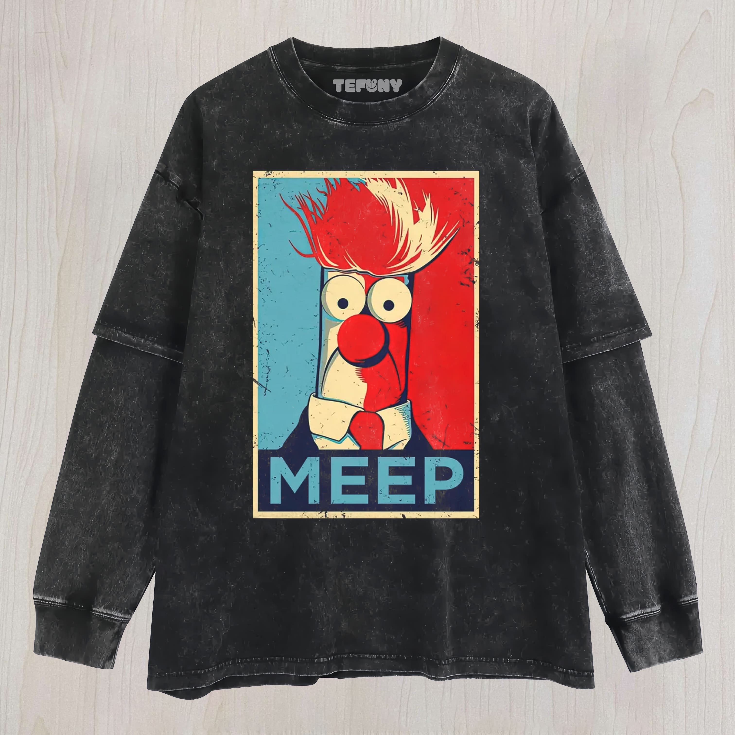 BEAKER MEEP LAYERED LONG SLEEVE