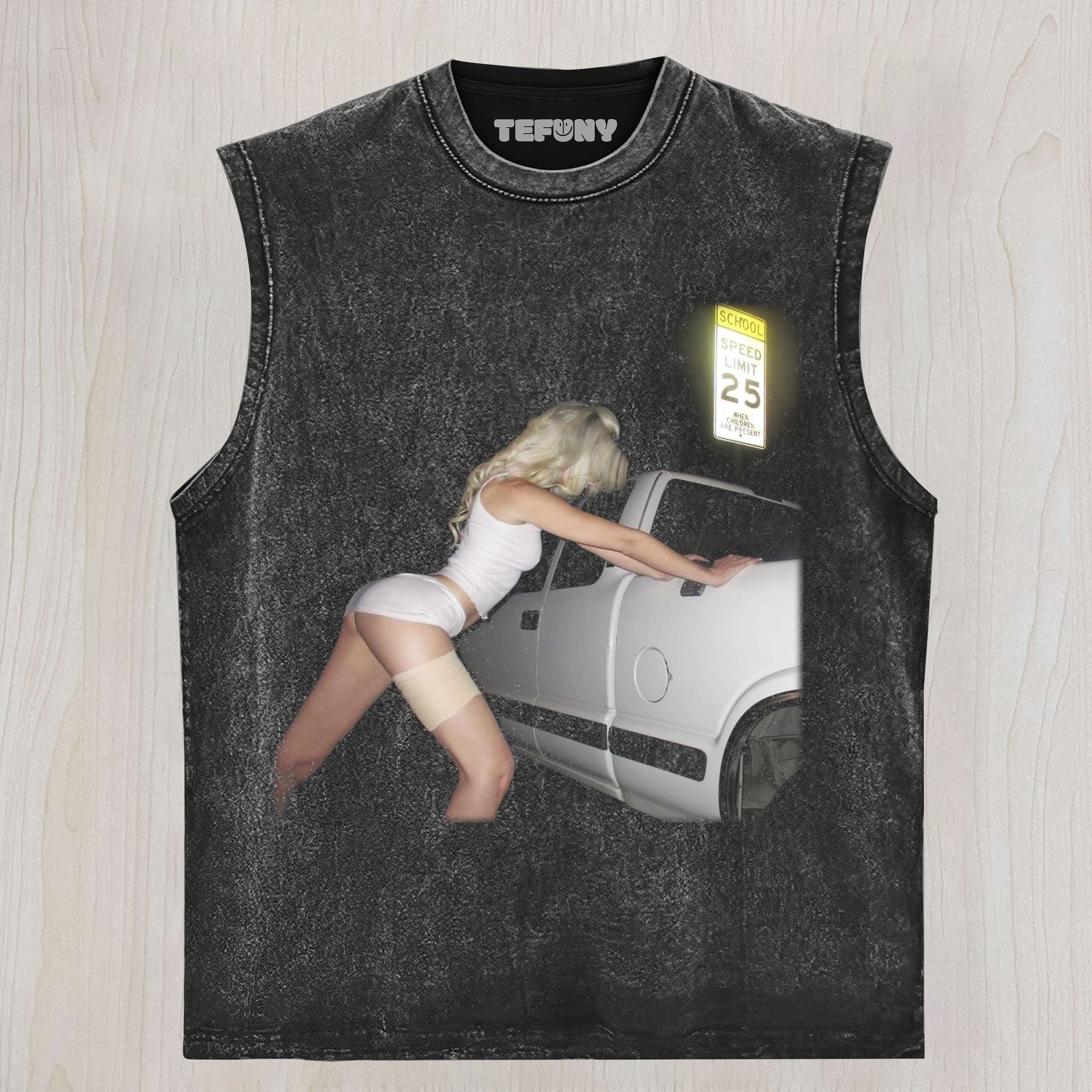 BEAUTIFUL WOMEN AND CARS TANK TOP