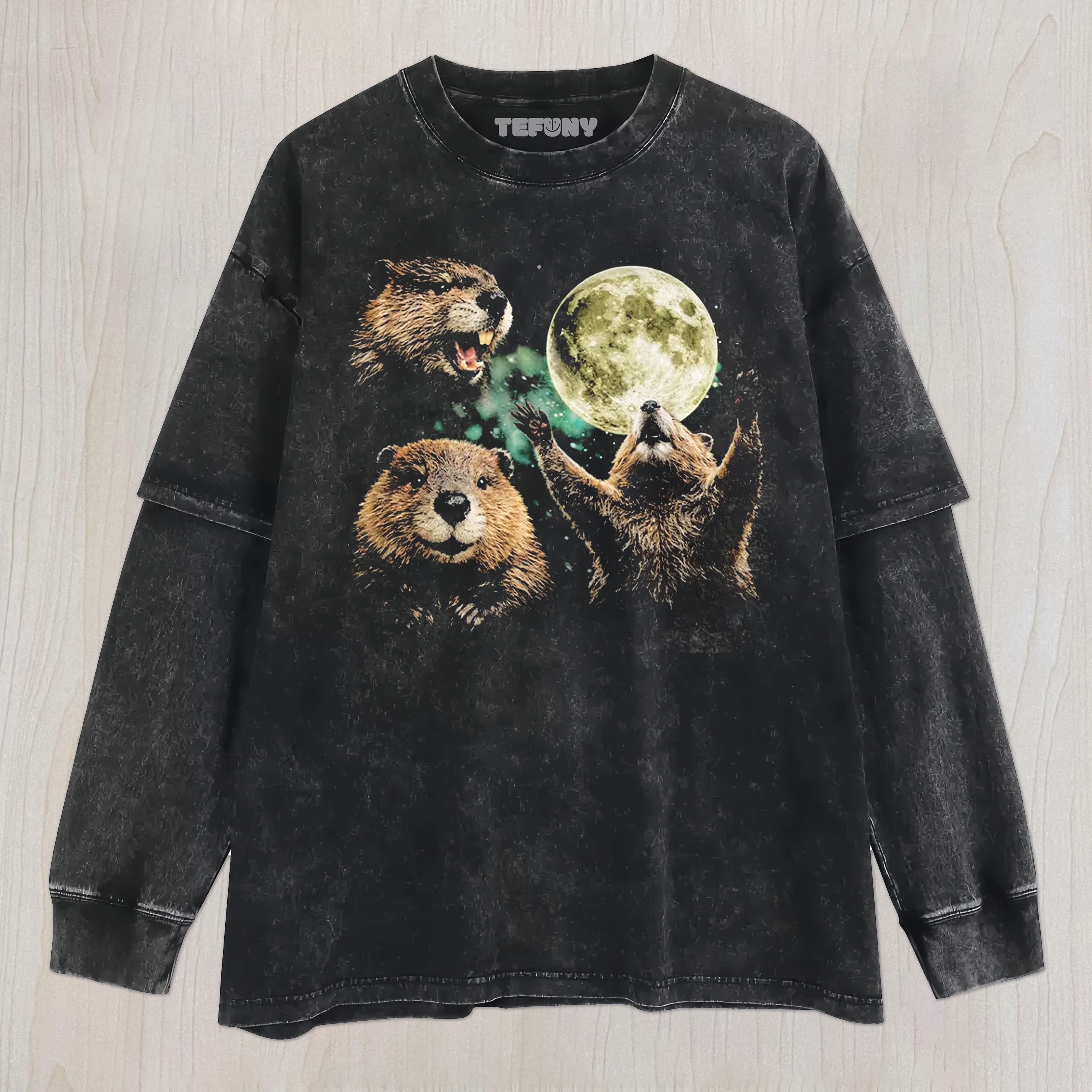 BEAVER MOON UNISEX TEE, TANK TOP, LAYERED LS, SWEATSHIRT & HOODIE