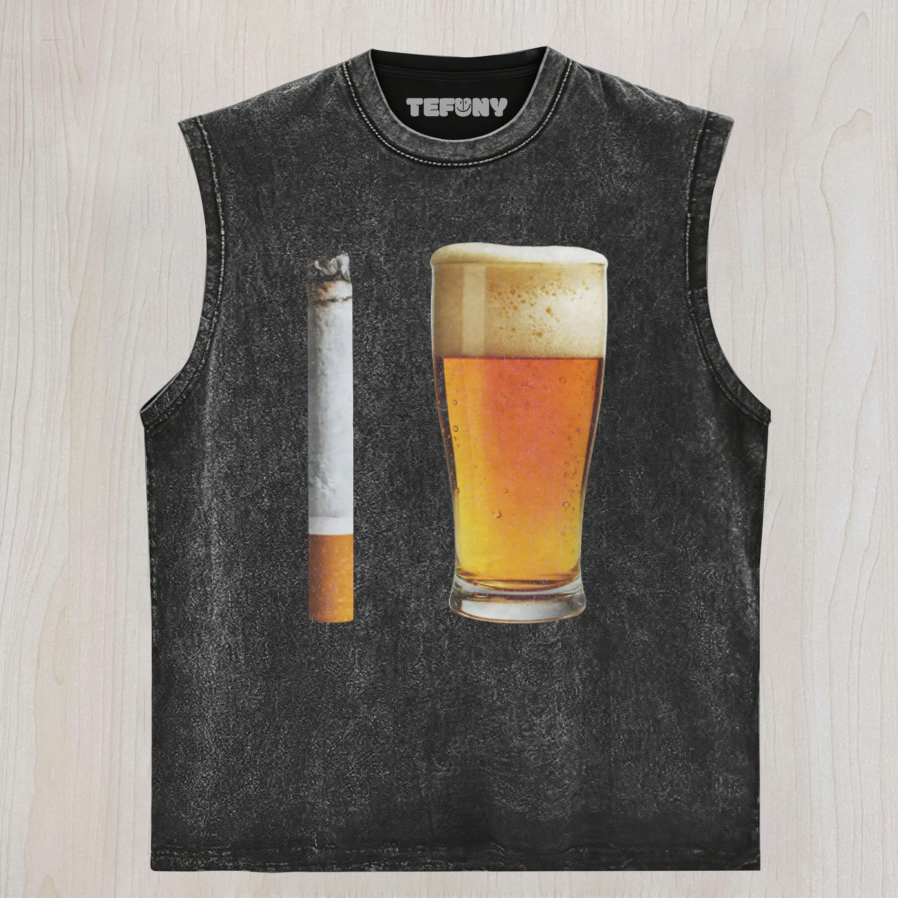 BEER AND CIGARETTE UNISEX TEE, TANK TOP, LAYERED LS, SWEATSHIRT & HOODIE