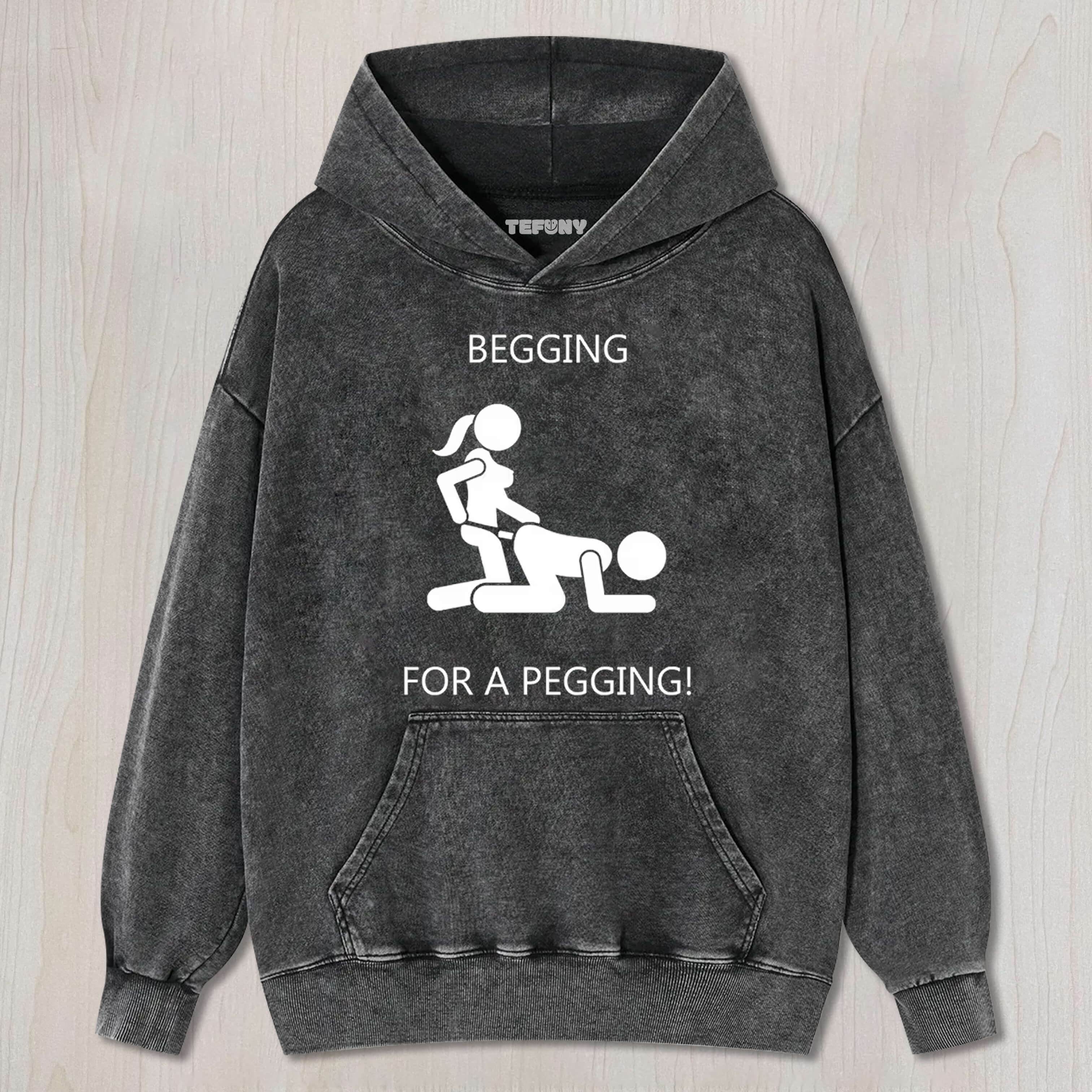 BEGGING FOR A PEGGING-MENS T SHIRT