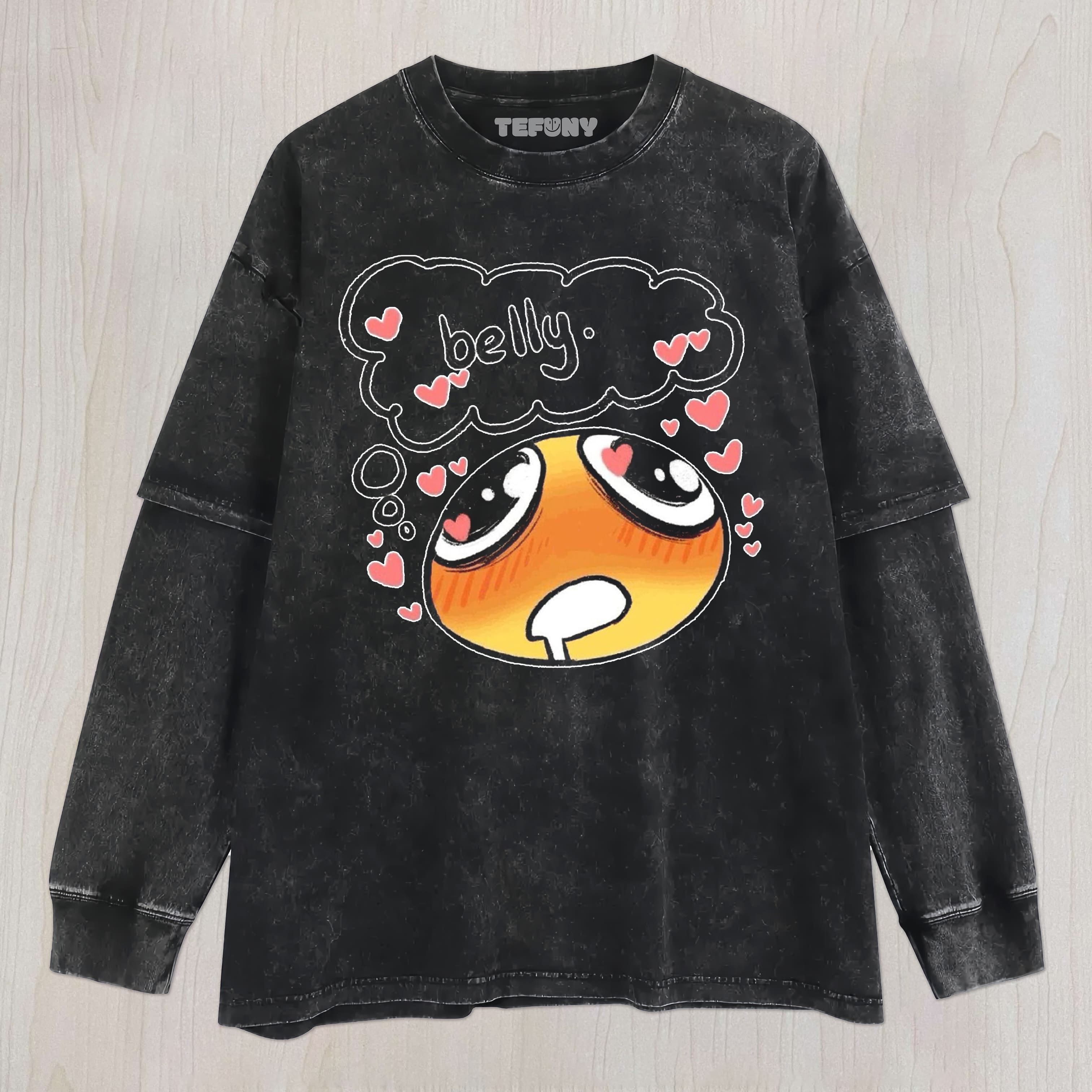 BELLY MEME UNISEX TEE, TANK TOP, LAYERED LS, SWEATSHIRT & HOODIE
