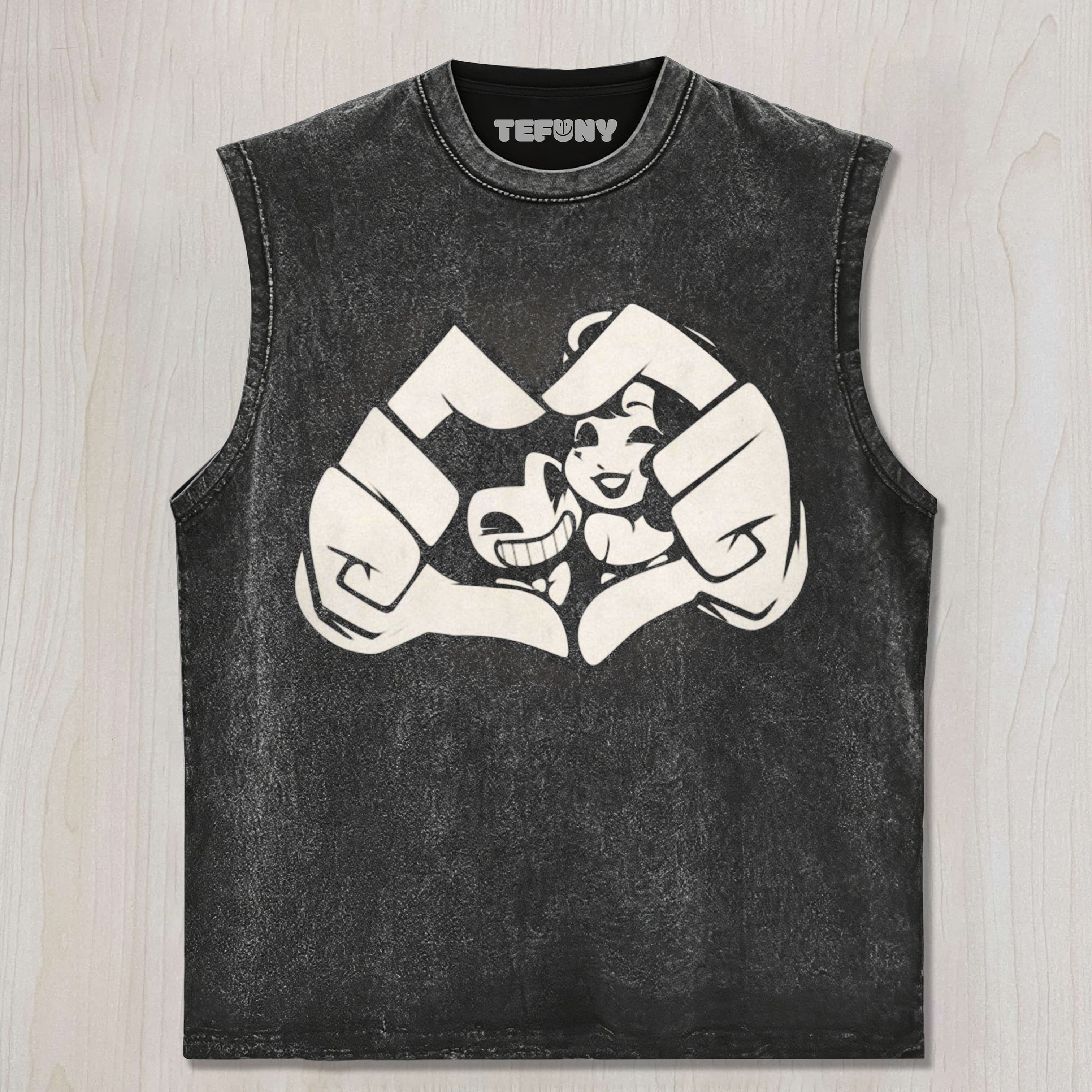 BENDY AND THE INK MACHINE HEART UNISEX TEE, TANK TOP, LAYERED LS, SWEATSHIRT & HOODIE