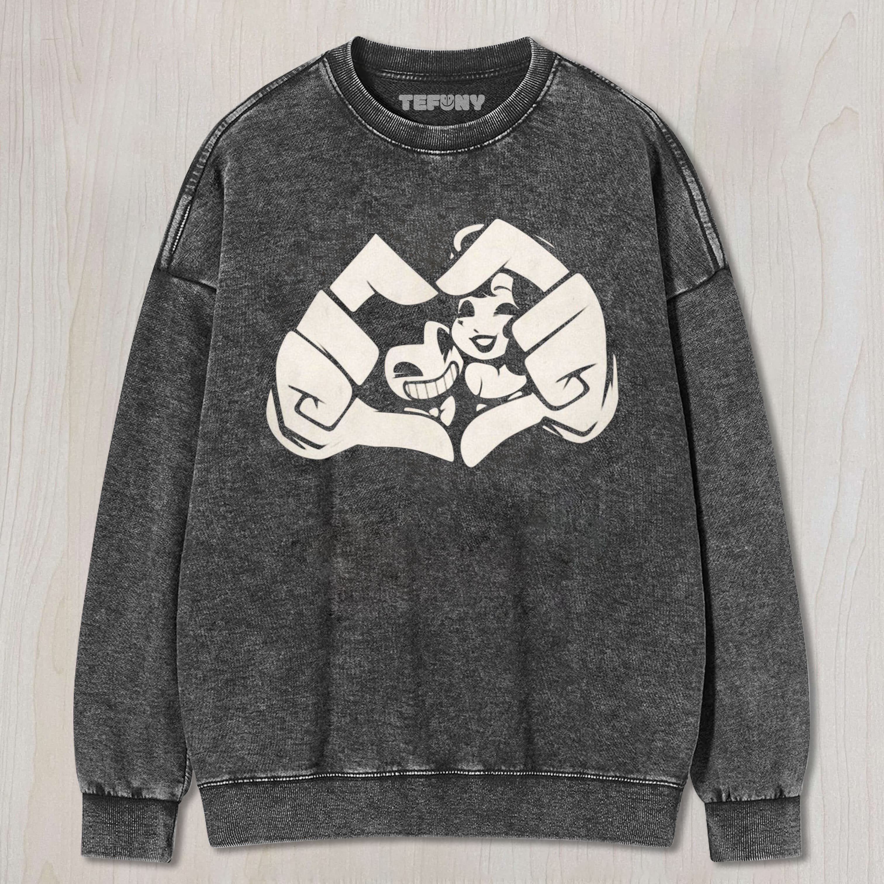 BENDY AND THE INK MACHINE HEART UNISEX TEE, TANK TOP, LAYERED LS, SWEATSHIRT & HOODIE