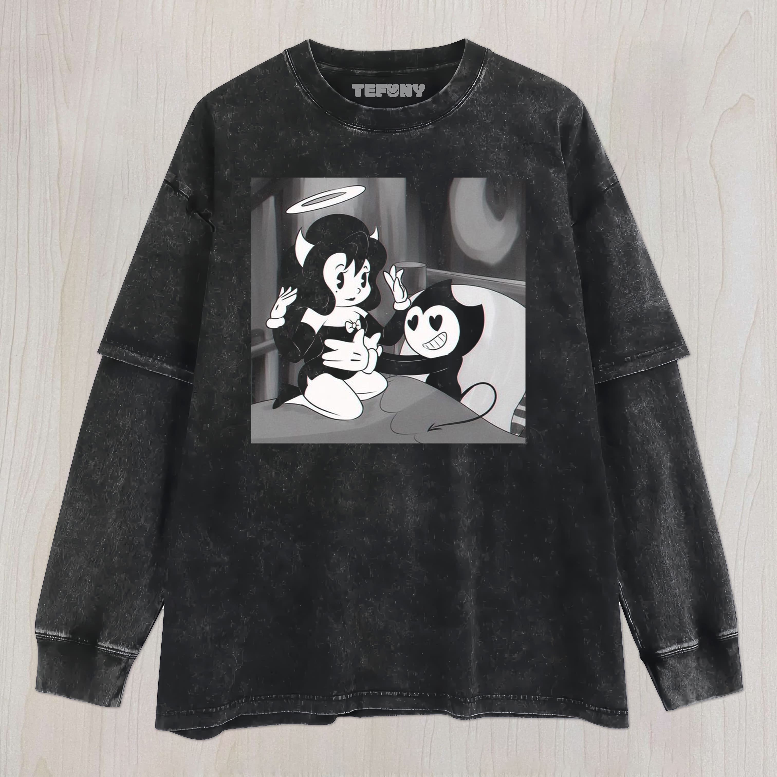 BENDY AND THE INK MACHINE V4 UNISEX TEE, TANK TOP, LAYERED LS, SWEATSHIRT & HOODIE