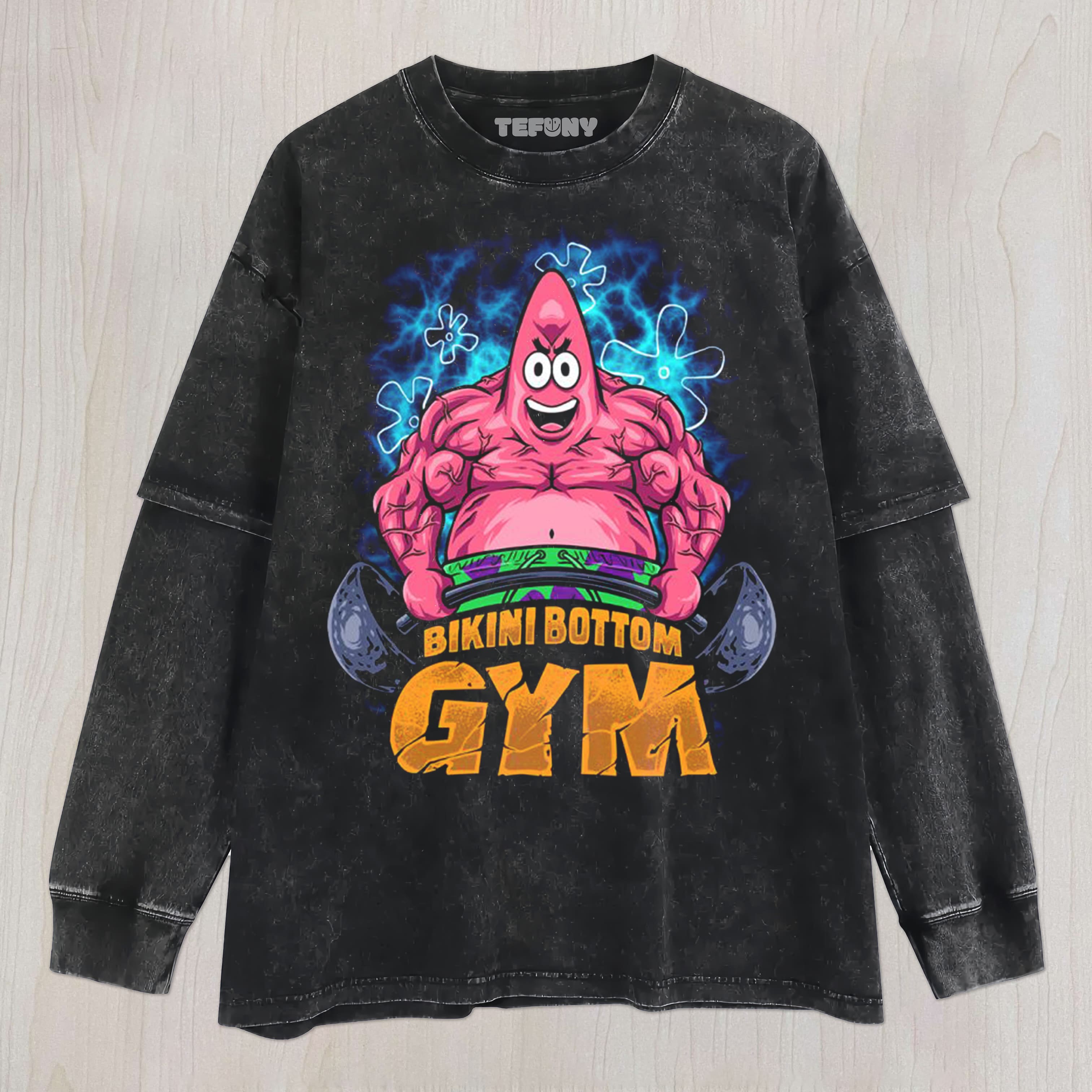 BIKINI BOTTOM GYM V1 UNISEX TEE, TANK TOP, LAYERED LS, SWEATSHIRT & HOODIE