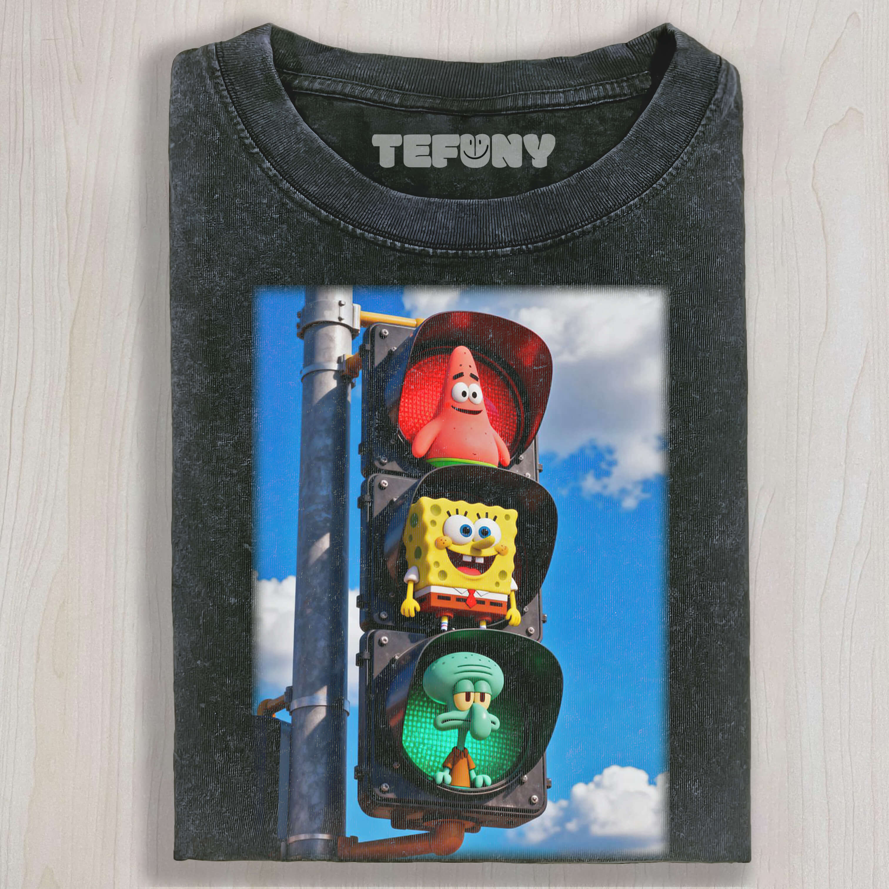 BIKINI BOTTOM TRAFFIC LIGHTS T-SHIRT