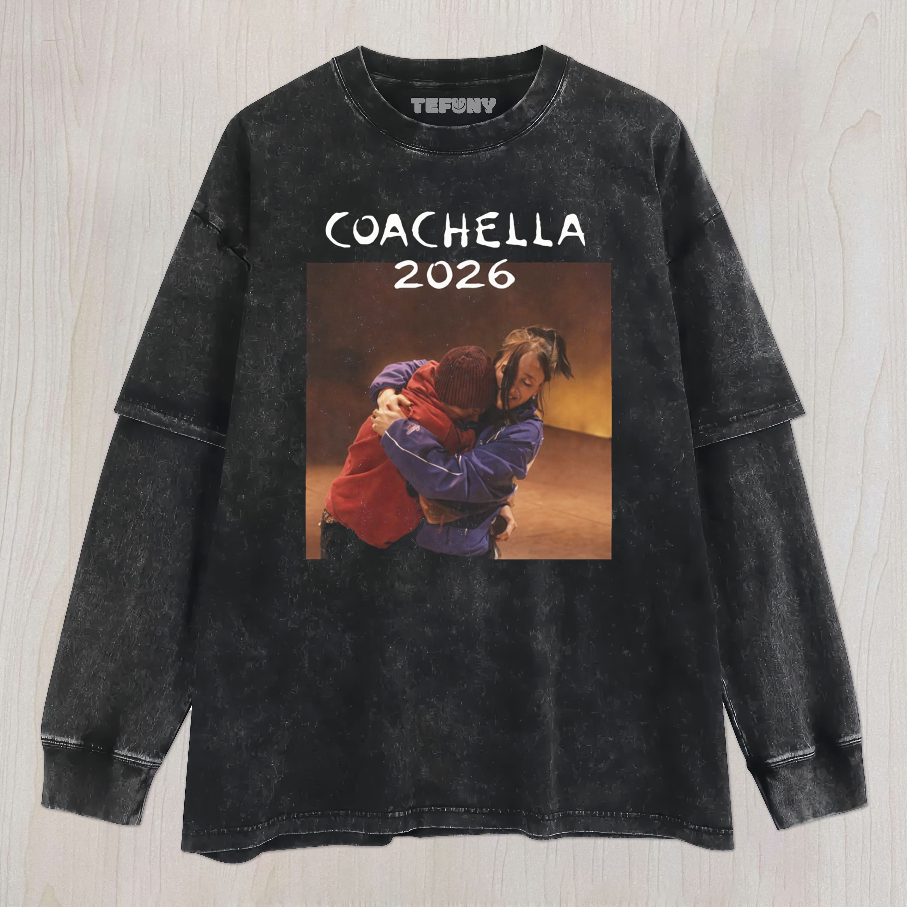 BILLIE EILISH JUSTIN BIEBER COACHELLA UNISEX TEE, TANK TOP, LAYERED LS, SWEATSHIRT & HOODIE