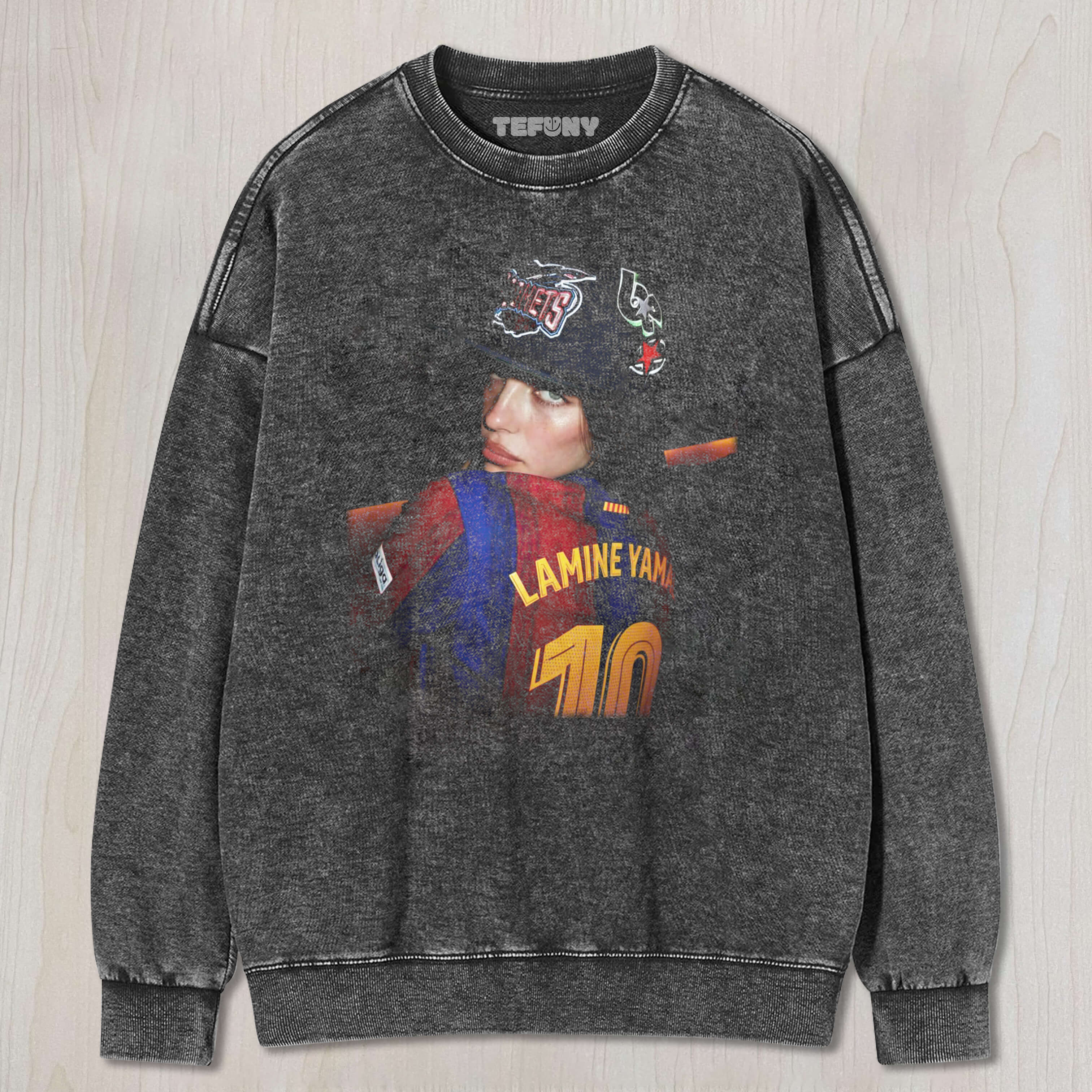 BILLIE EILISH WEARING A LAMINE YAMAL FC BARCELONA JERSEY TEE & SWEAT & HOOD