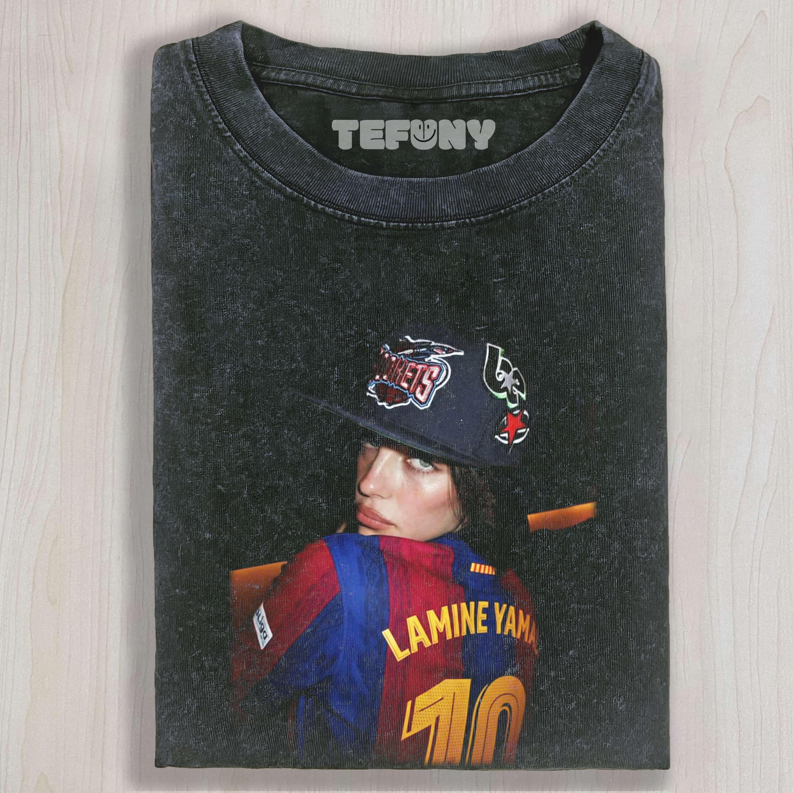BILLIE EILISH WEARING A LAMINE YAMAL FC BARCELONA JERSEY TEE & SWEAT & HOOD