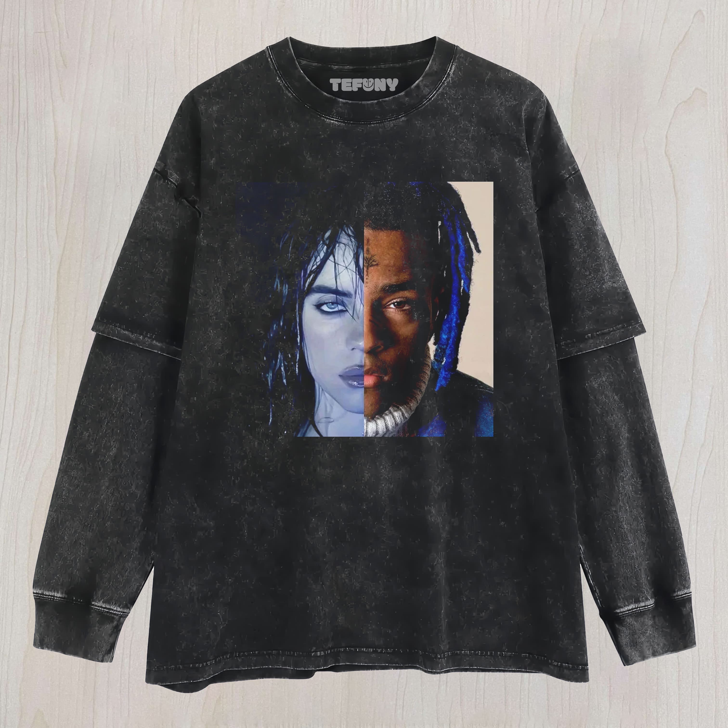 BILLIE EILISH & XXXTENTACION LAYERED LONG SLEEVE