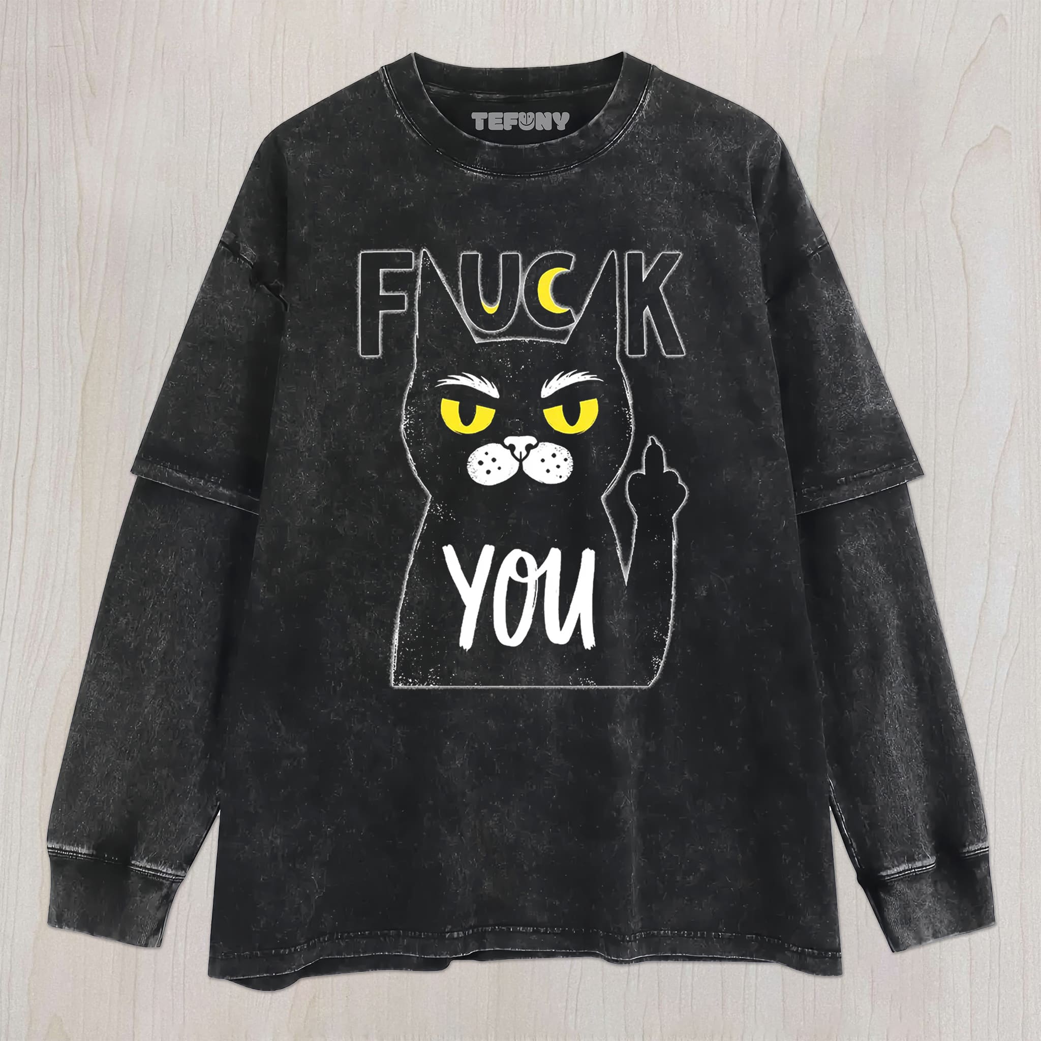 BLACK CAT MEME UNISEX TEE, TANK TOP, LAYERED LS, SWEATSHIRT & HOODIE