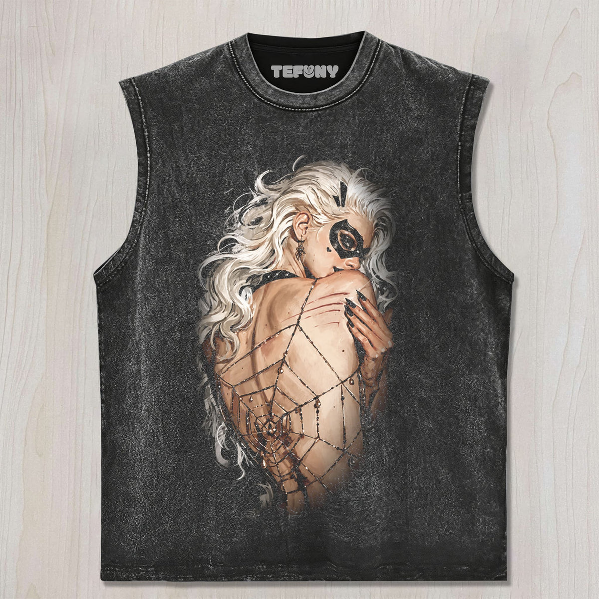 SEXY WOMAN TRAPPED IN A NET UNISEX TEE, TANK TOP, LAYERED LS, SWEATSHIRT & HOODIE
