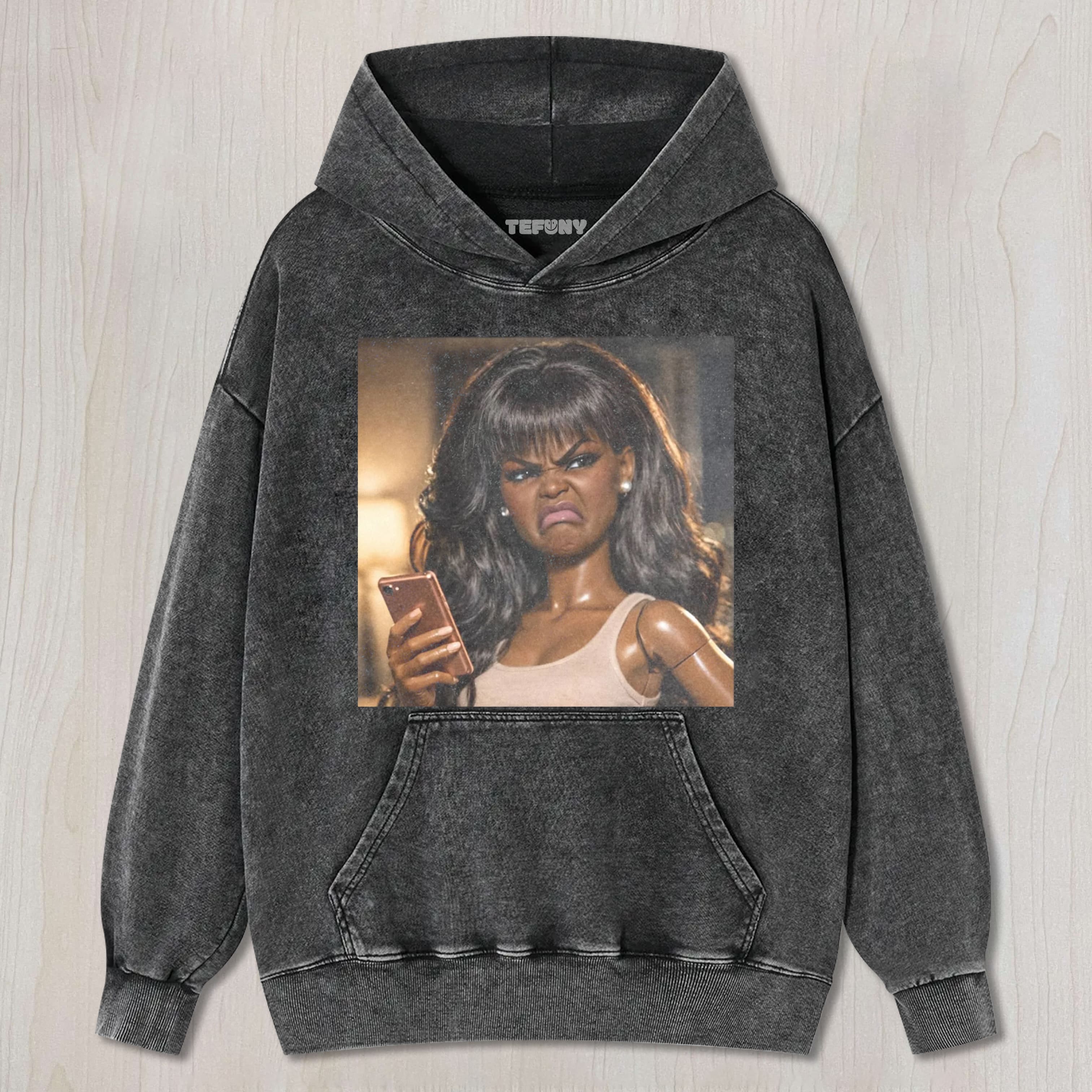 BLACK DOLL GIRL DISGUSTED MEME UNISEX TEE, TANK TOP, LAYERED LS, SWEATSHIRT & HOODIE