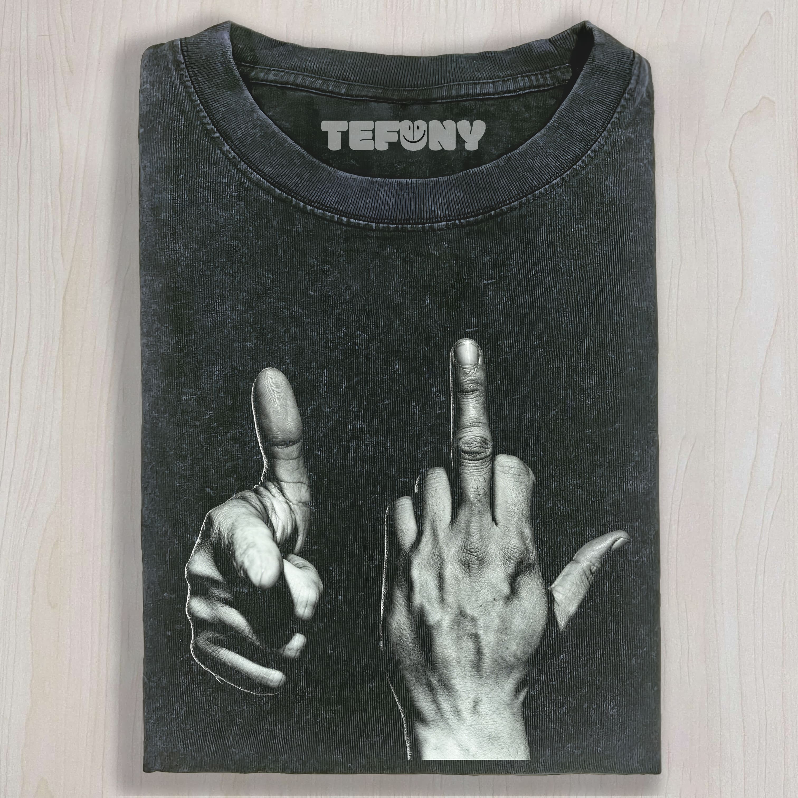 BLACK OVERSIZED ROCK UNISEX TEE, TANK TOP, LAYERED LS, SWEATSHIRT & HOODIE