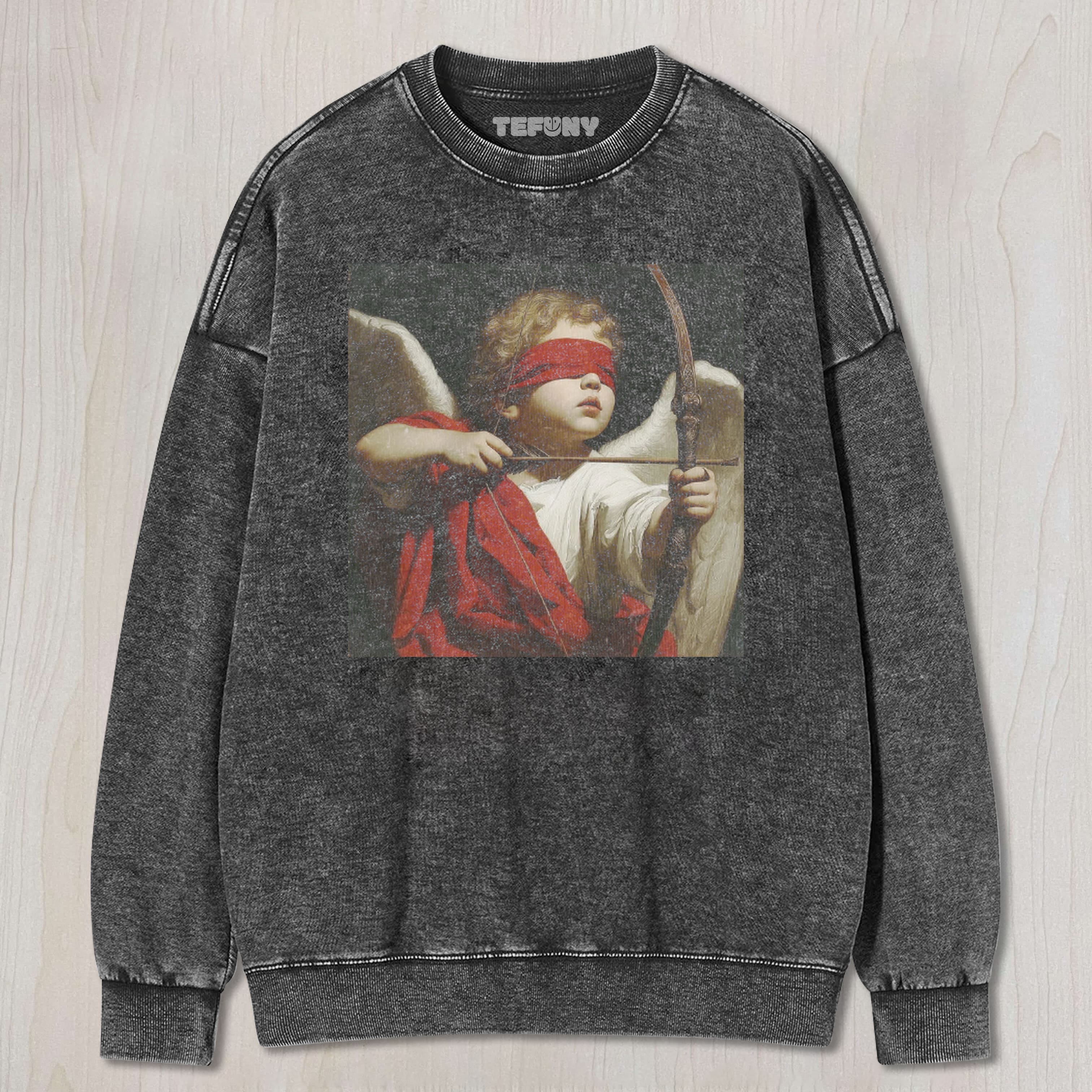 BLINDFOLDED CUPID UNISEX TEE, TANK TOP, LAYERED LS, SWEATSHIRT & HOODIE