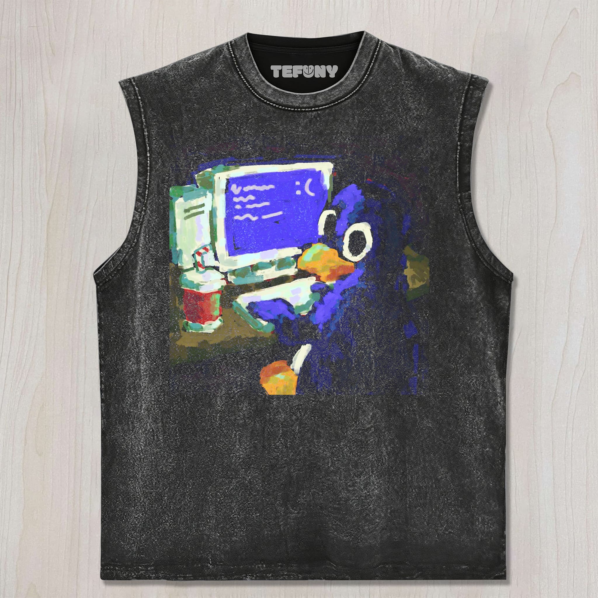 BLUE PENGUIN UNISEX TEE, TANK TOP, LAYERED LS, SWEATSHIRT & HOODIE